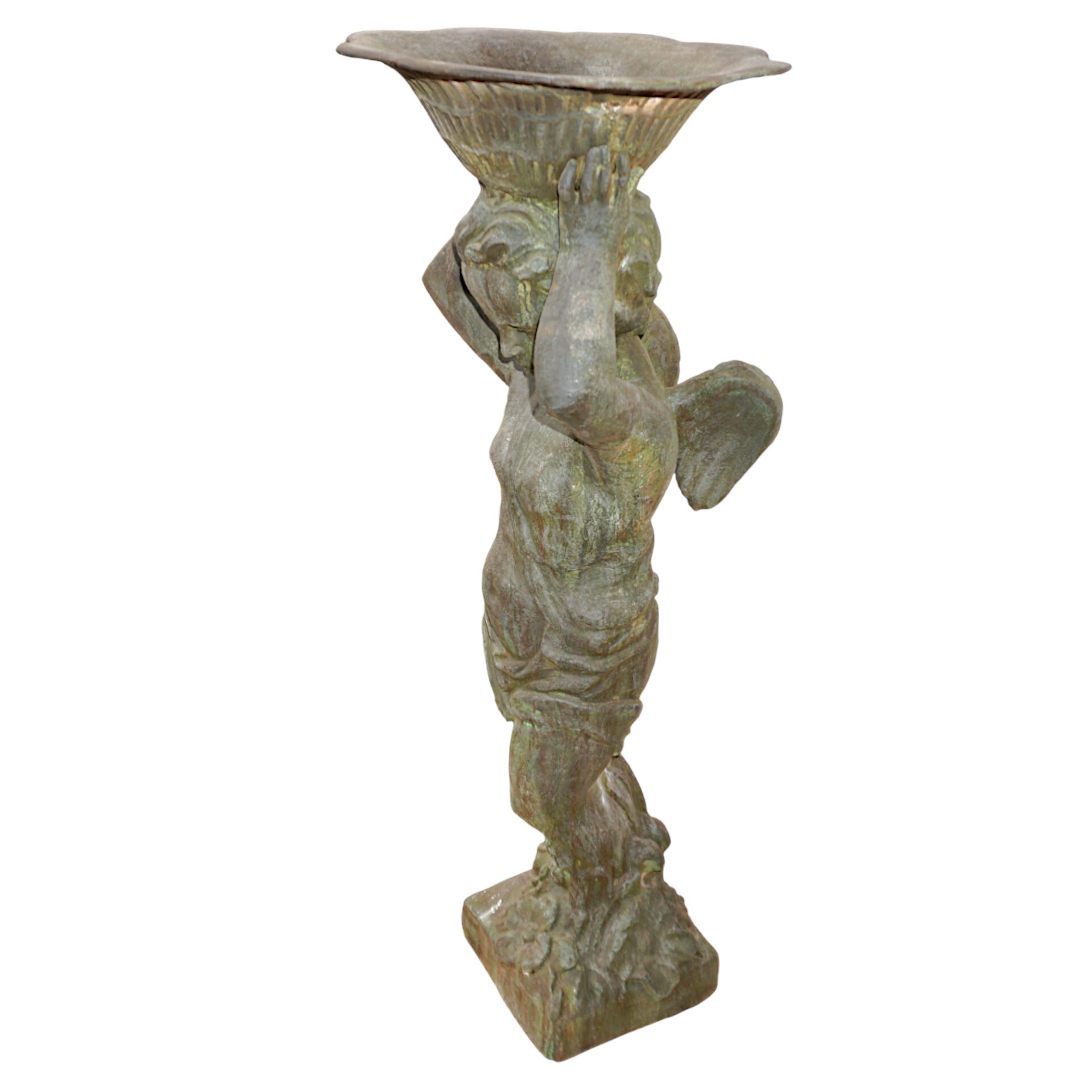 Junge mit Trinkschale bleifarben Darstellung von Junge mit Trinkschale bleifarben