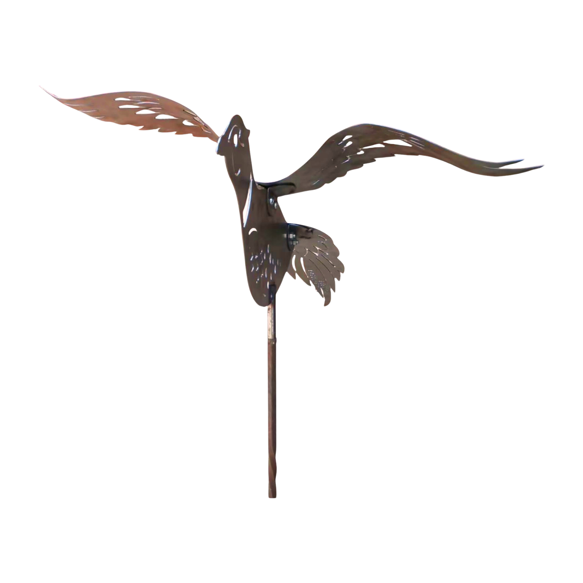 Darstellung von grosser Vogel a. Stecken