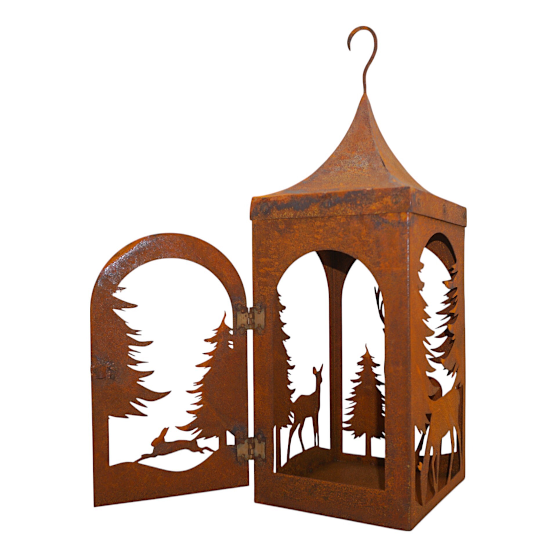 Laterne Hirsch/ Baum mittel mit Haken Darstellung von Laterne Hirsch/ Baum mittel mit Haken