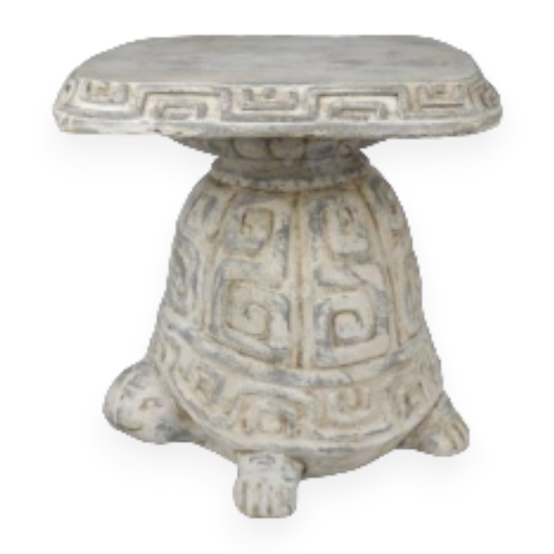 RP Hocker Schildkröte antiklook Darstellung von RP Hocker Schildkröte antiklook