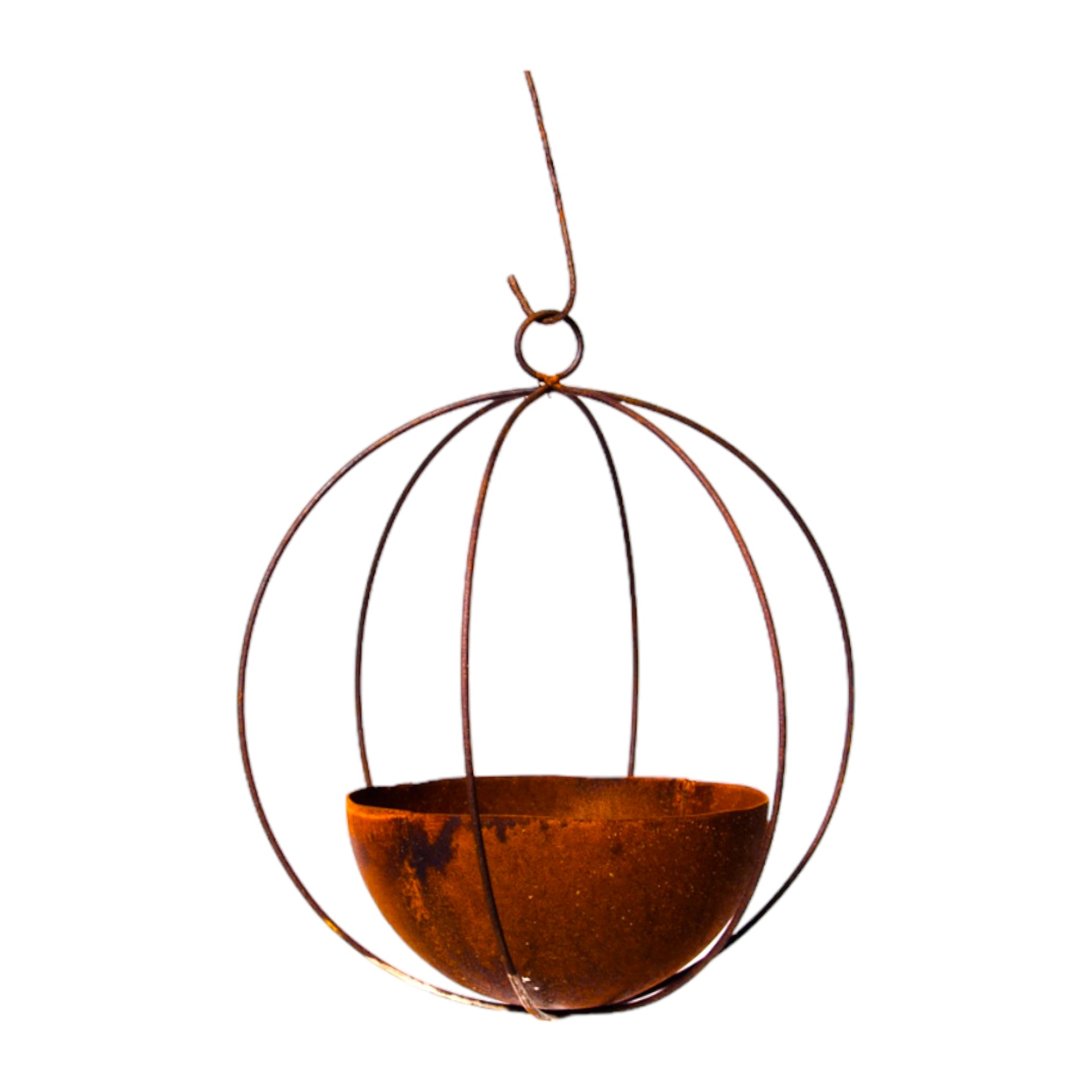 Drahtkugel gross mit Schale zum Hängen Darstellung von Drahtkugel gross mit Schale zum Hängen