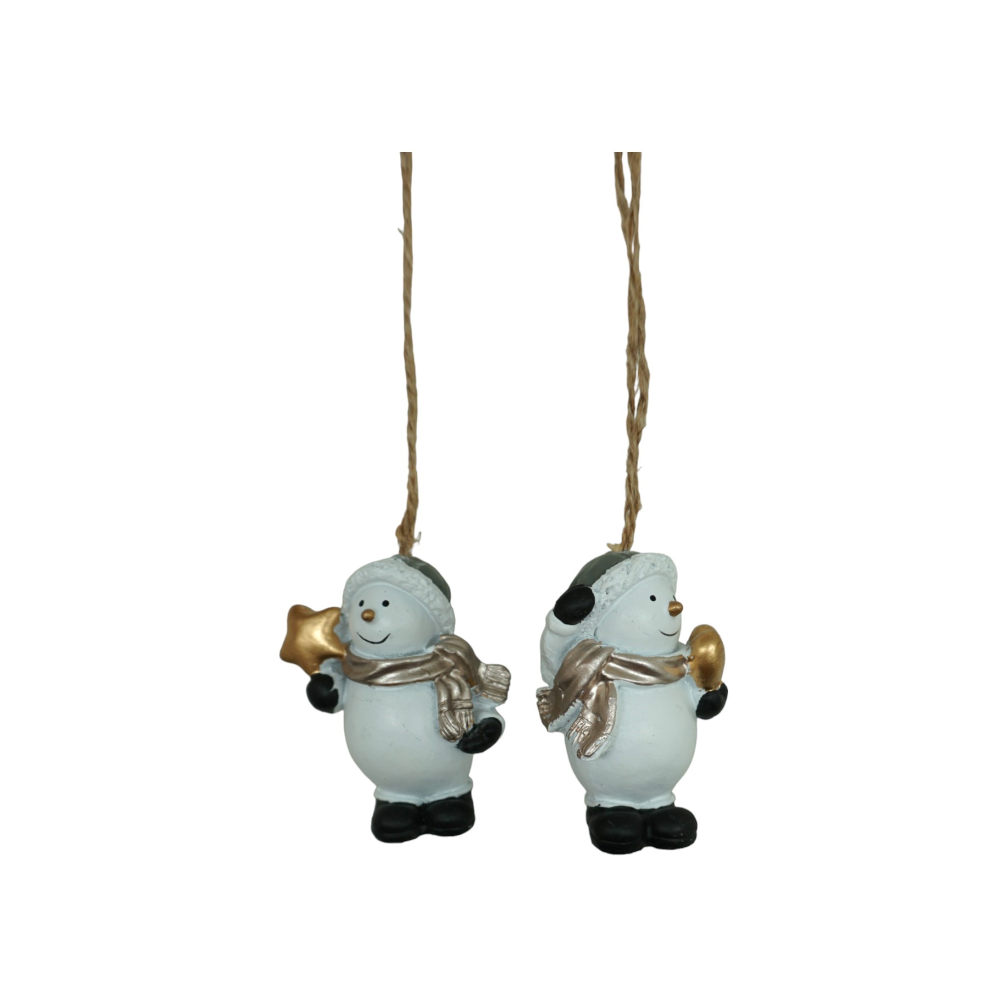 Schneemann gold zum Hängen Darstellung von Schneemann gold zum Hängen