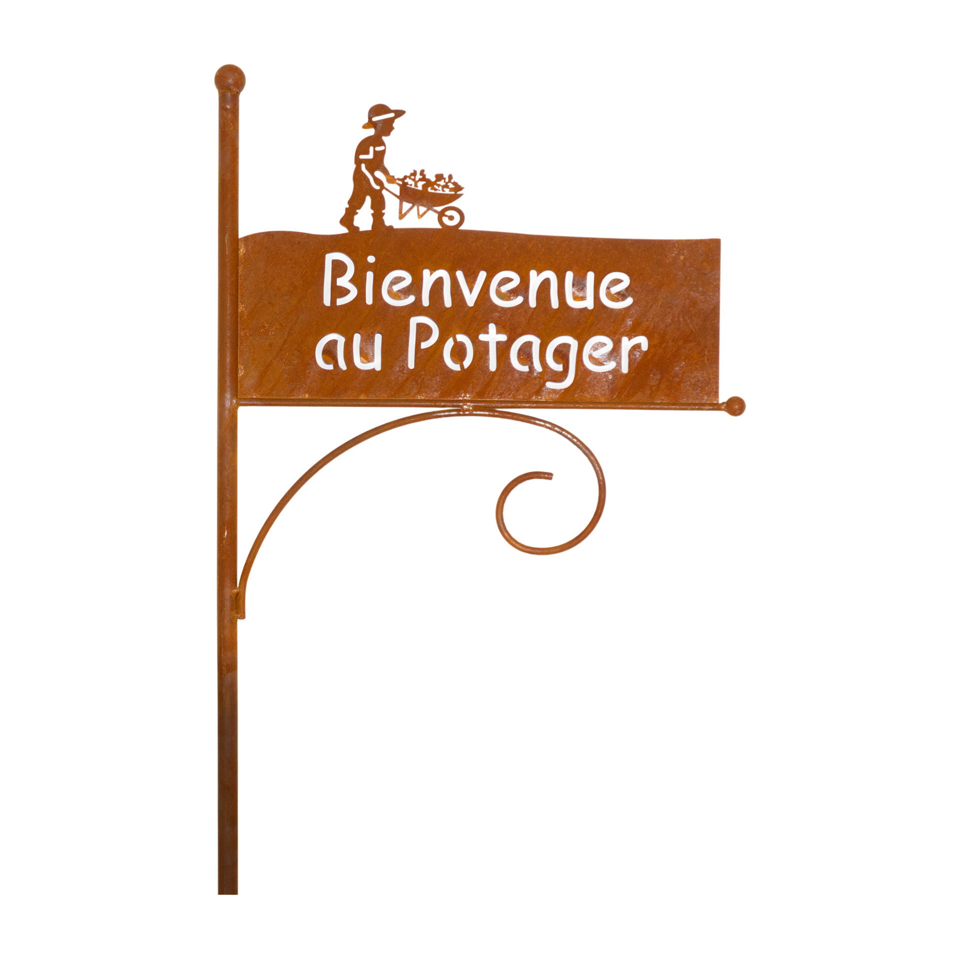 Darstellung von Ampelstange Tafel Gärtner Bienvenue au Potager