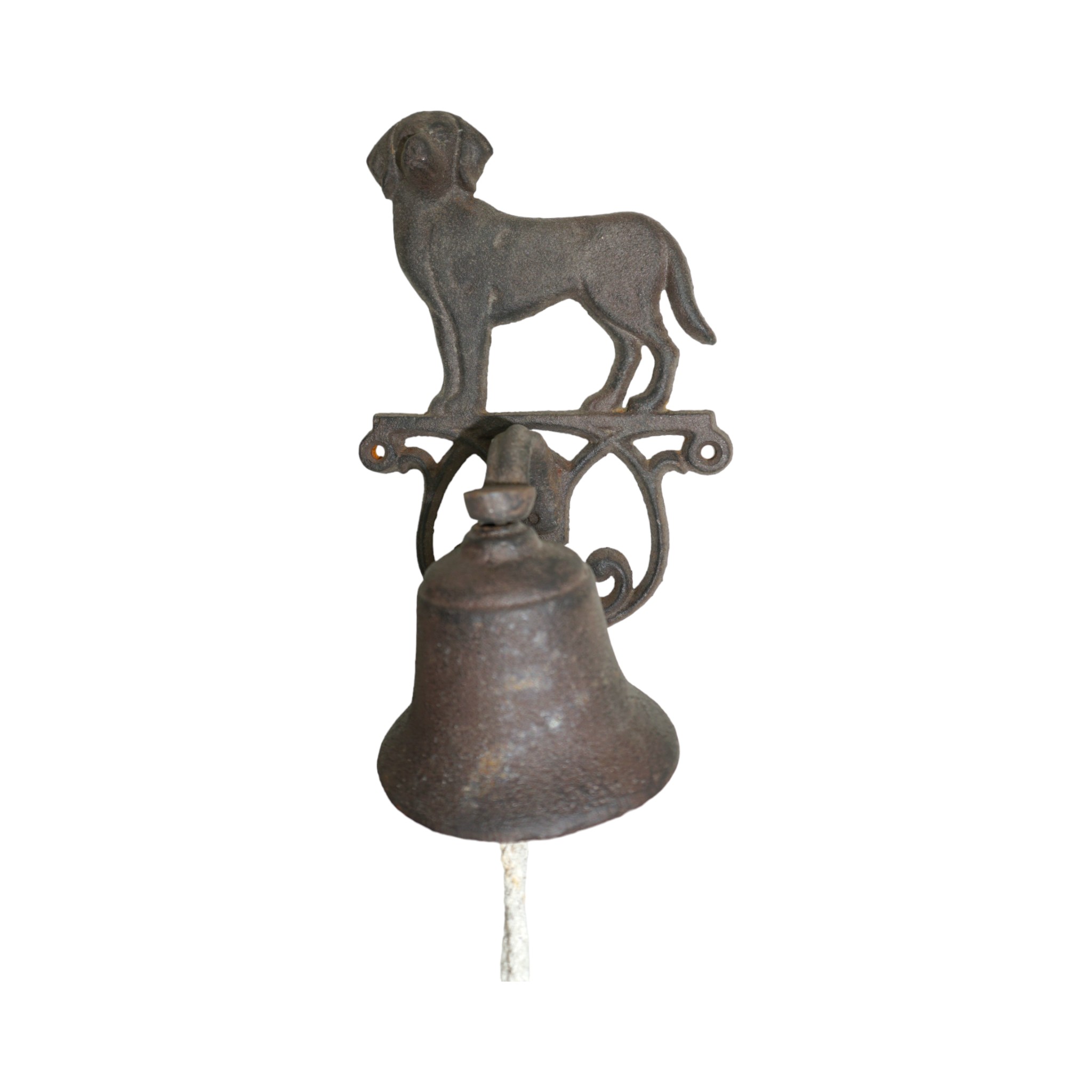 Darstellung von Türglocke Hund, braun