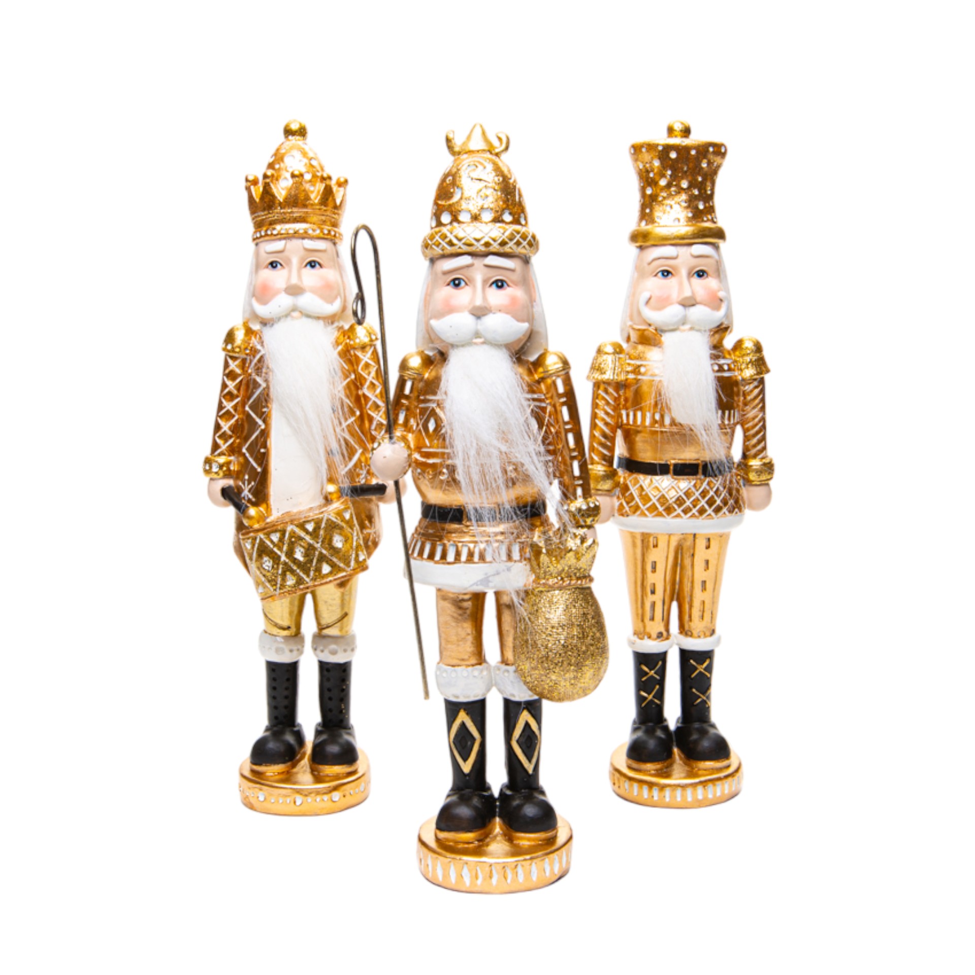 Nussknacker mittel 3 fach sortiert, gold Darstellung von Nussknacker mittel 3 fach sortiert, gold