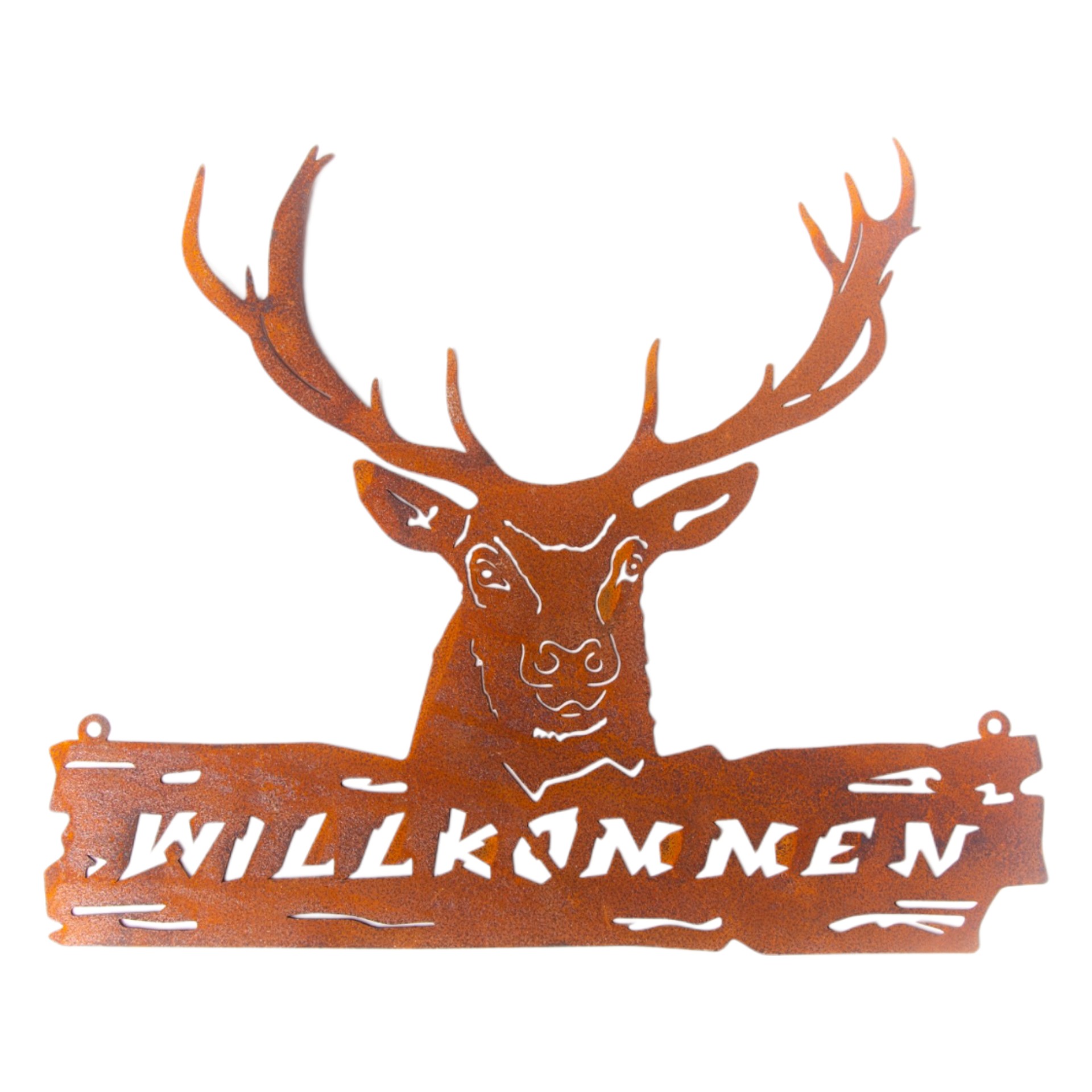 RP Tafel rechteckig mit Hirschkopf Darstellung von RP Tafel rechteckig mit Hirschkopf