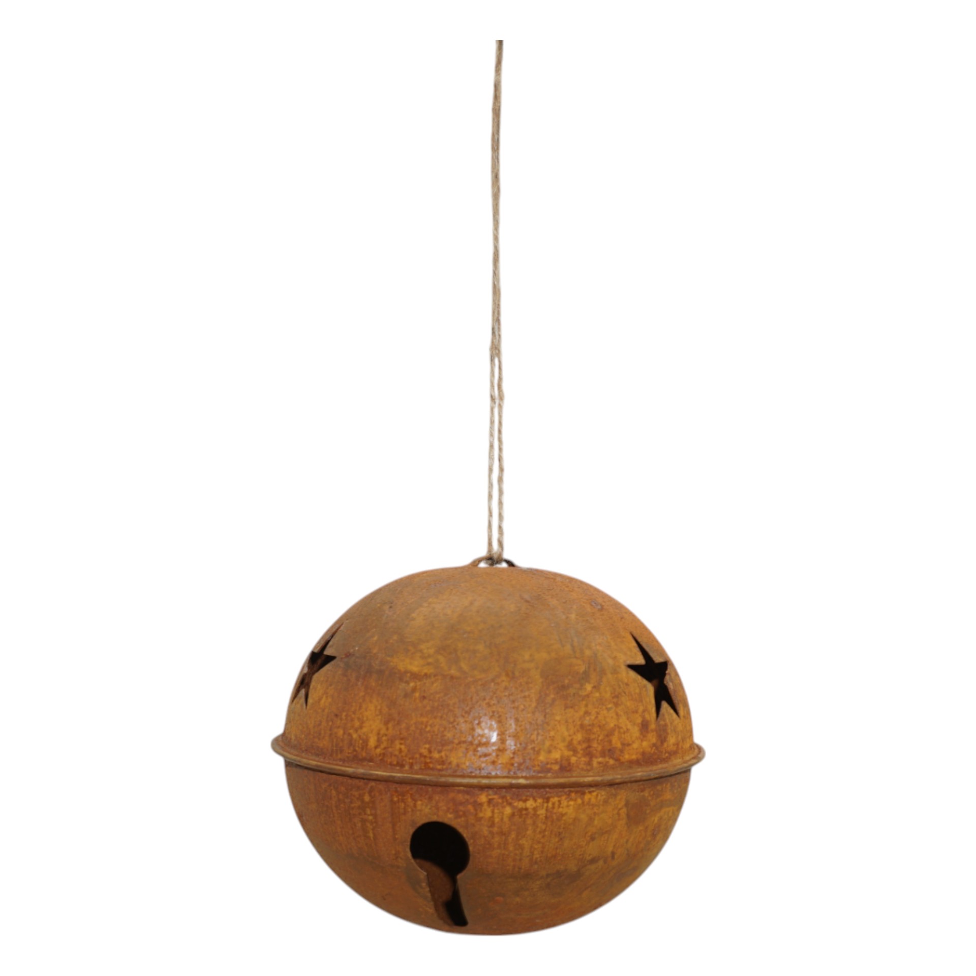 Darstellung von Weih`kugel m. Schellen gross d= 15 cm rost