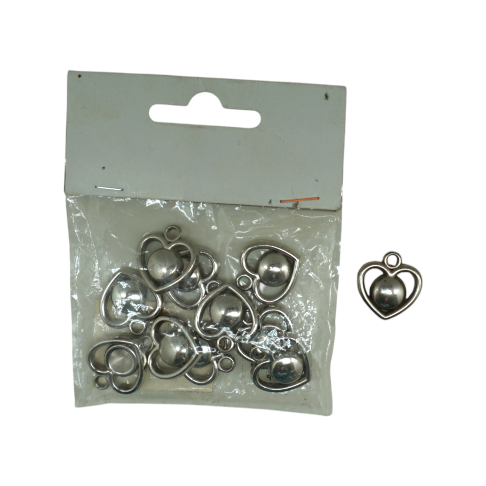RP Doppelherzen mini silber 9-tlg. Darstellung von RP Doppelherzen mini silber 9-tlg.