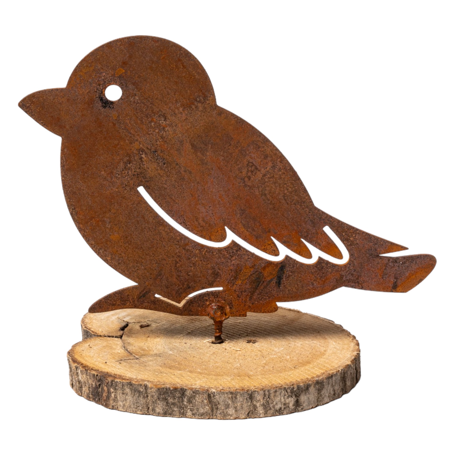 fetter Spatz mit Schraube Darstellung von fetter Spatz mit Schraube