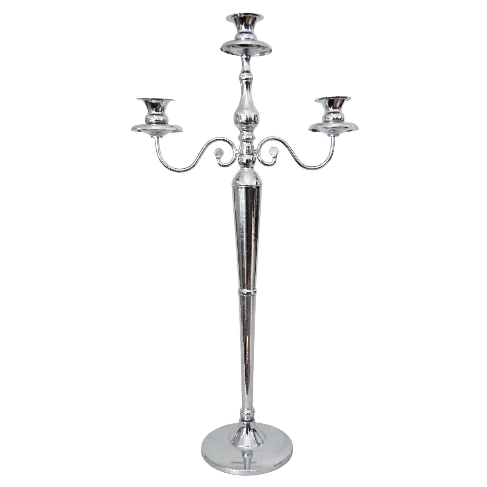 Kerzenleuchter SILBER 75,5 cm für 3 Kerzen hoch Darstellung von Kerzenleuchter SILBER 75,5 cm für 3 Kerzen hoch