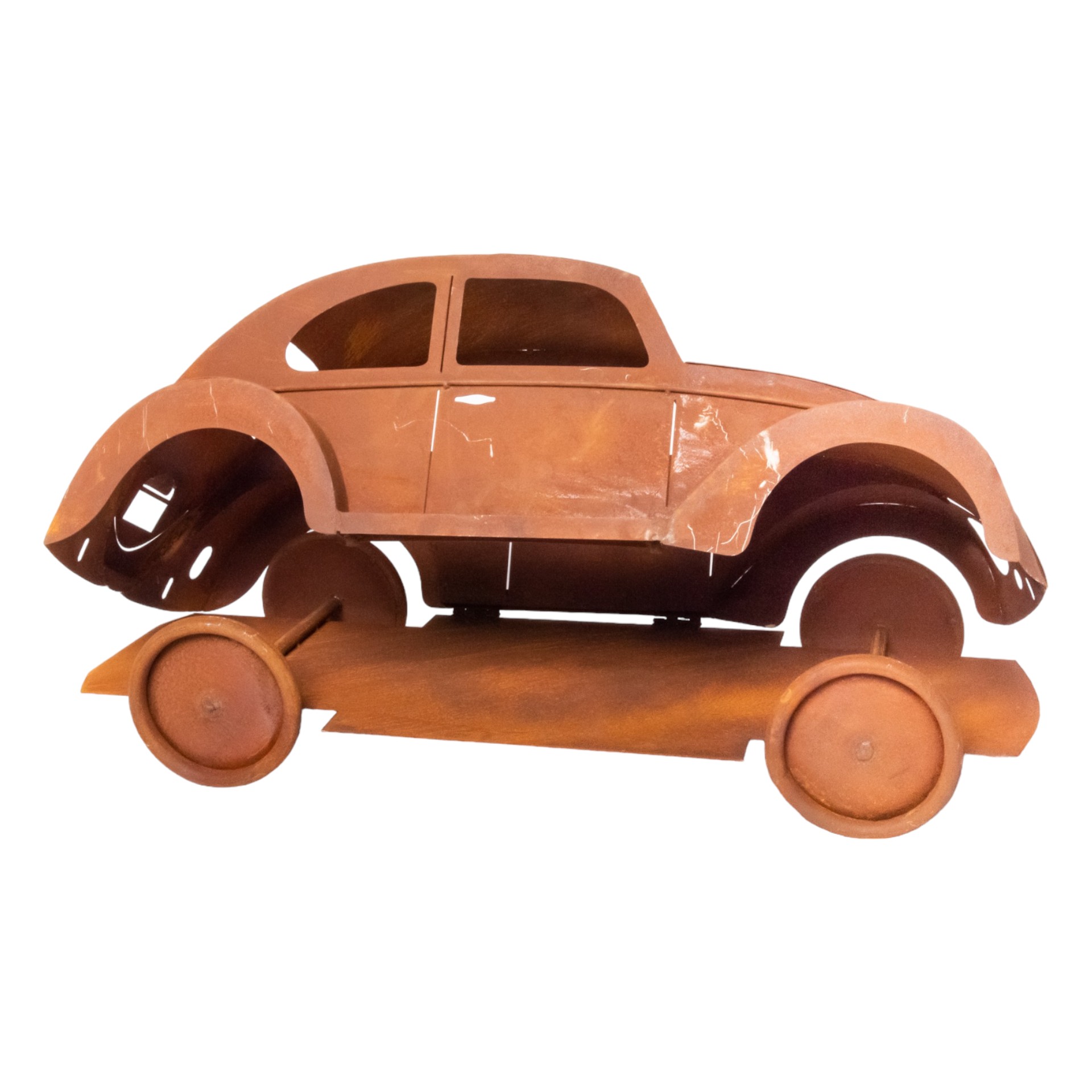 HOT Oldtimer mit Scharniere zum Kippen rost Darstellung von HOT Oldtimer mit Scharniere zum Kippen rost