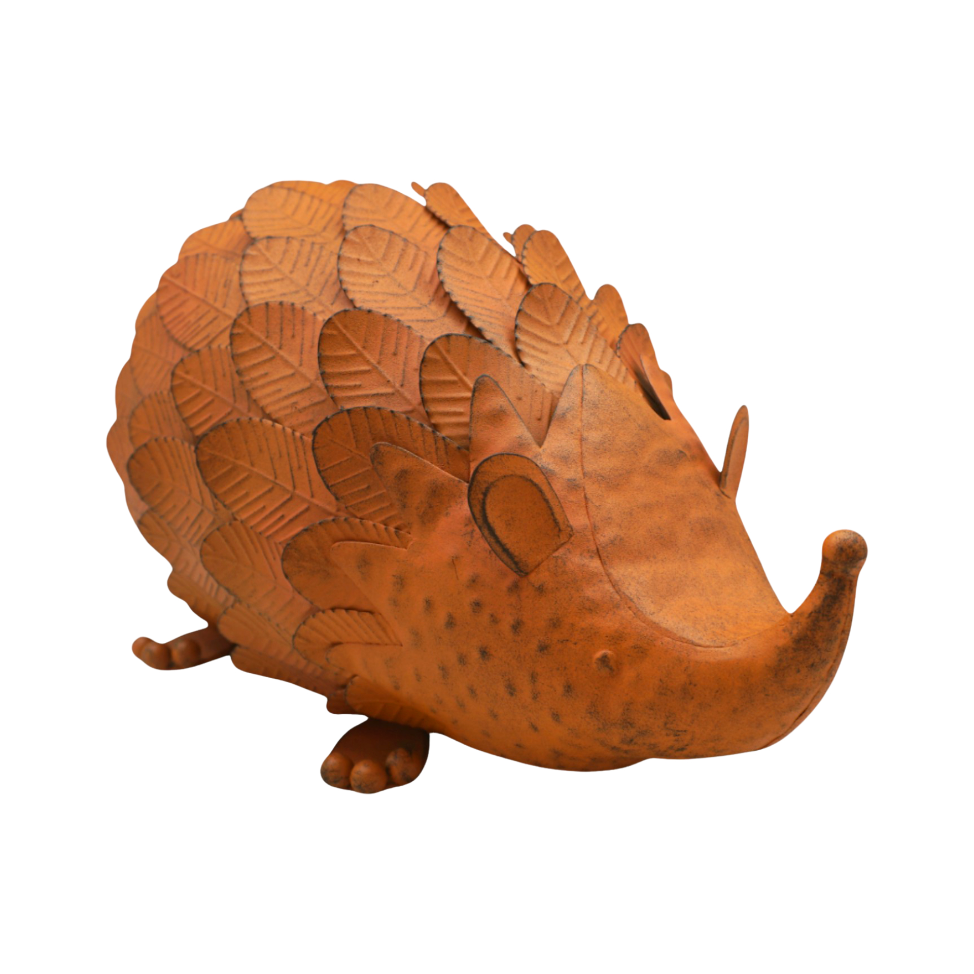 Darstellung von Igel Blattgewand rost