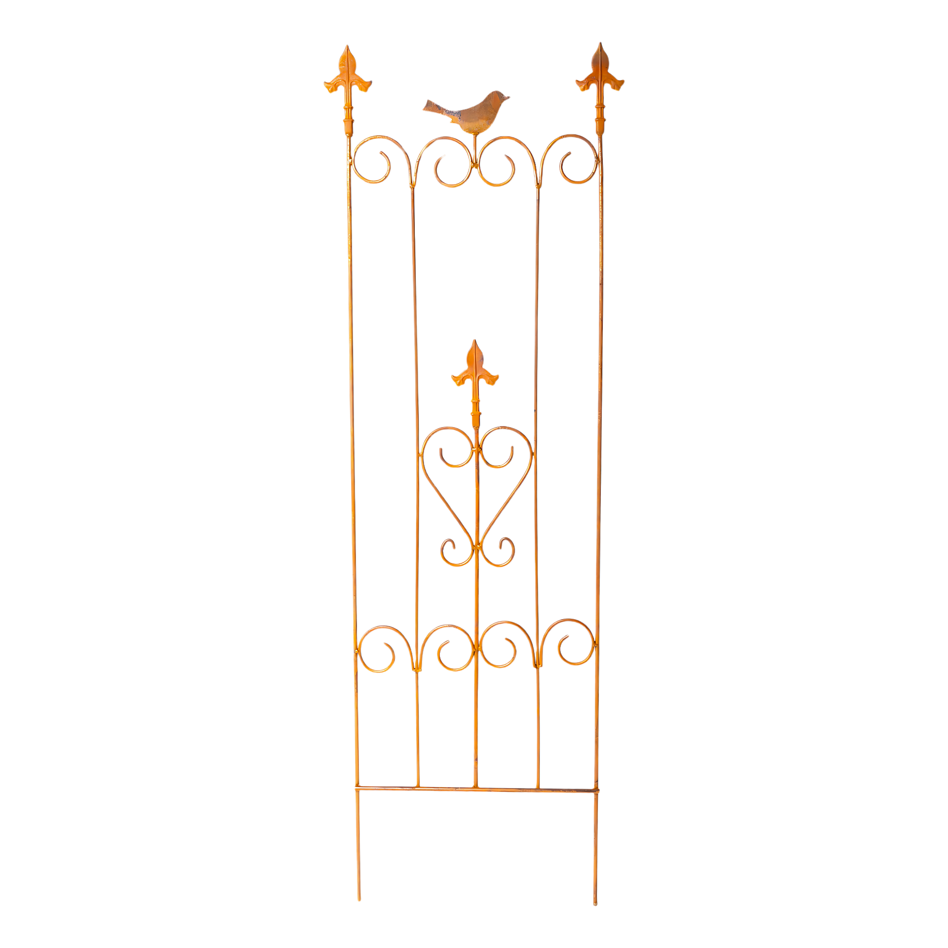 Darstellung von Rankwand 2 Spitzen und Vogel nieder