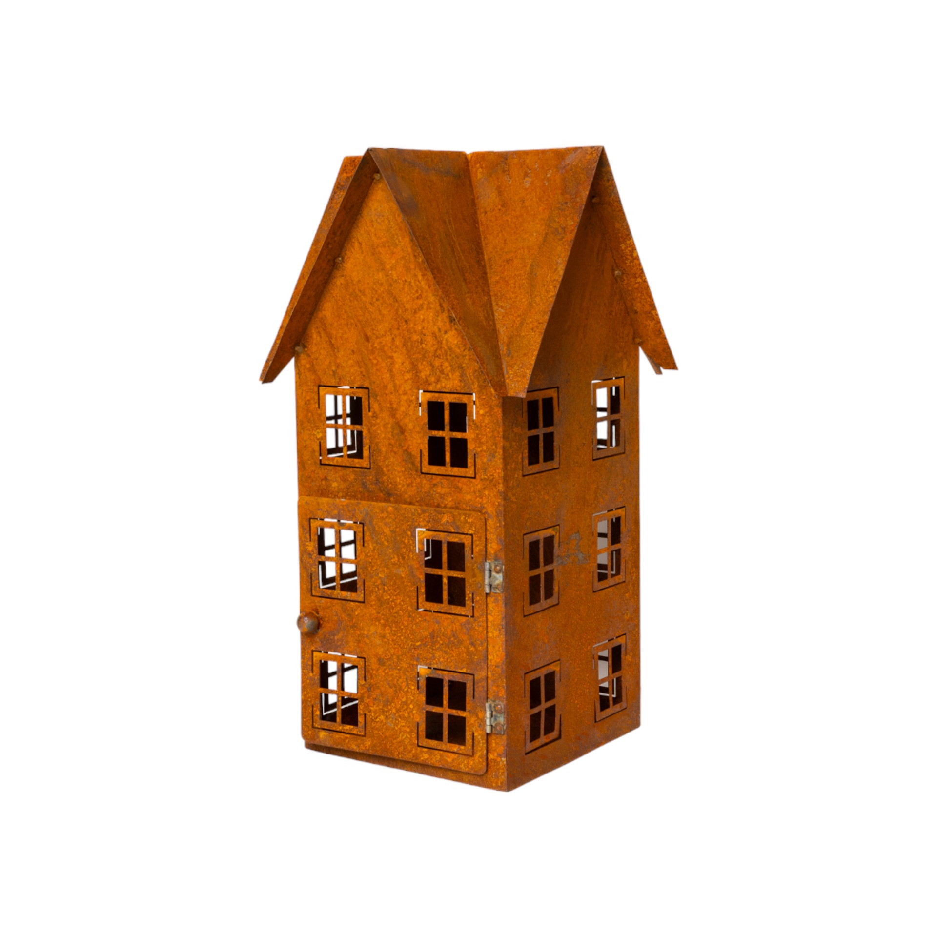 Haus quadratisch gross 4 Dächer mit Tür zum Öffnen Darstellung von Haus quadratisch gross 4 Dächer mit Tür zum Öffnen