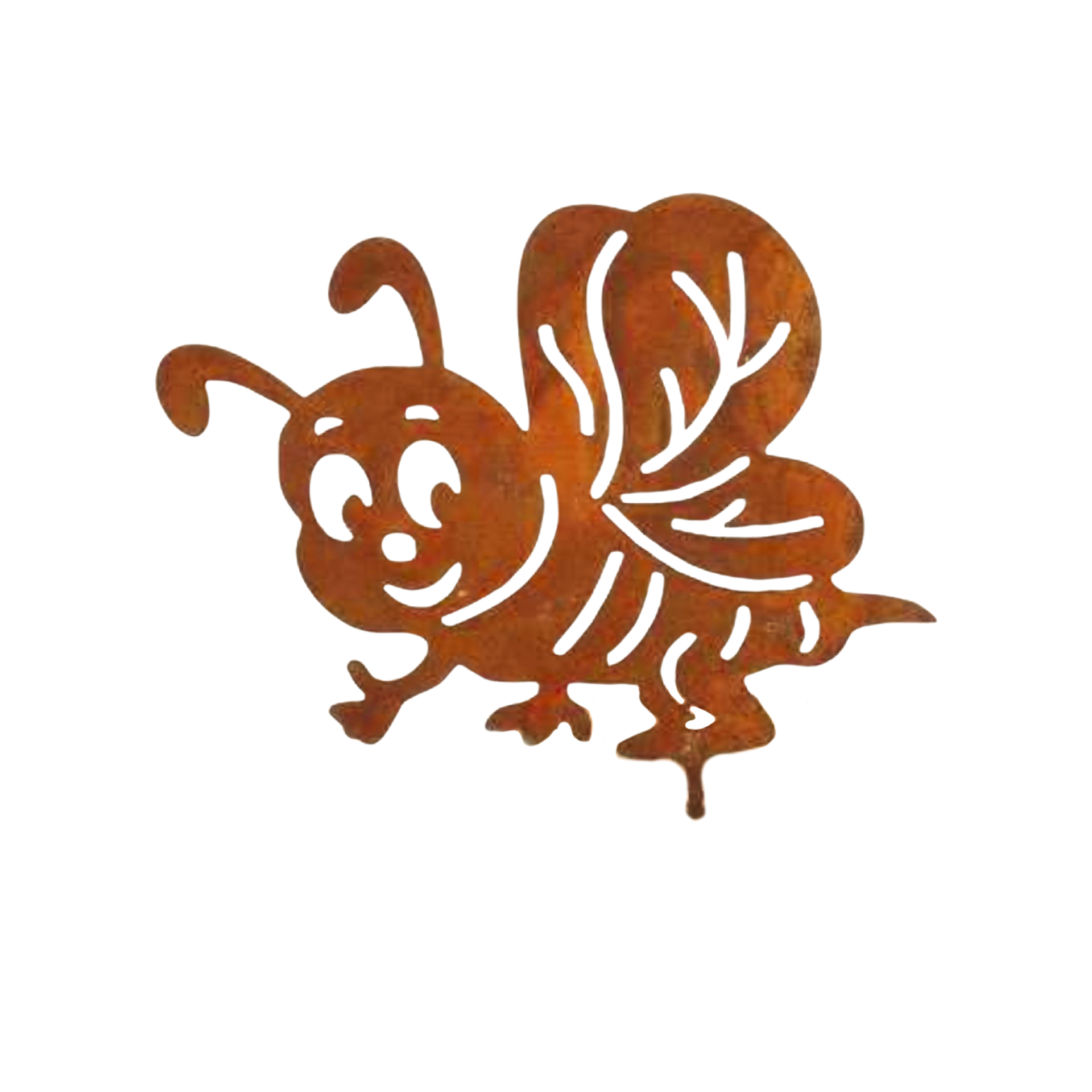 Darstellung von fliegende Biene mit Dorn ROST