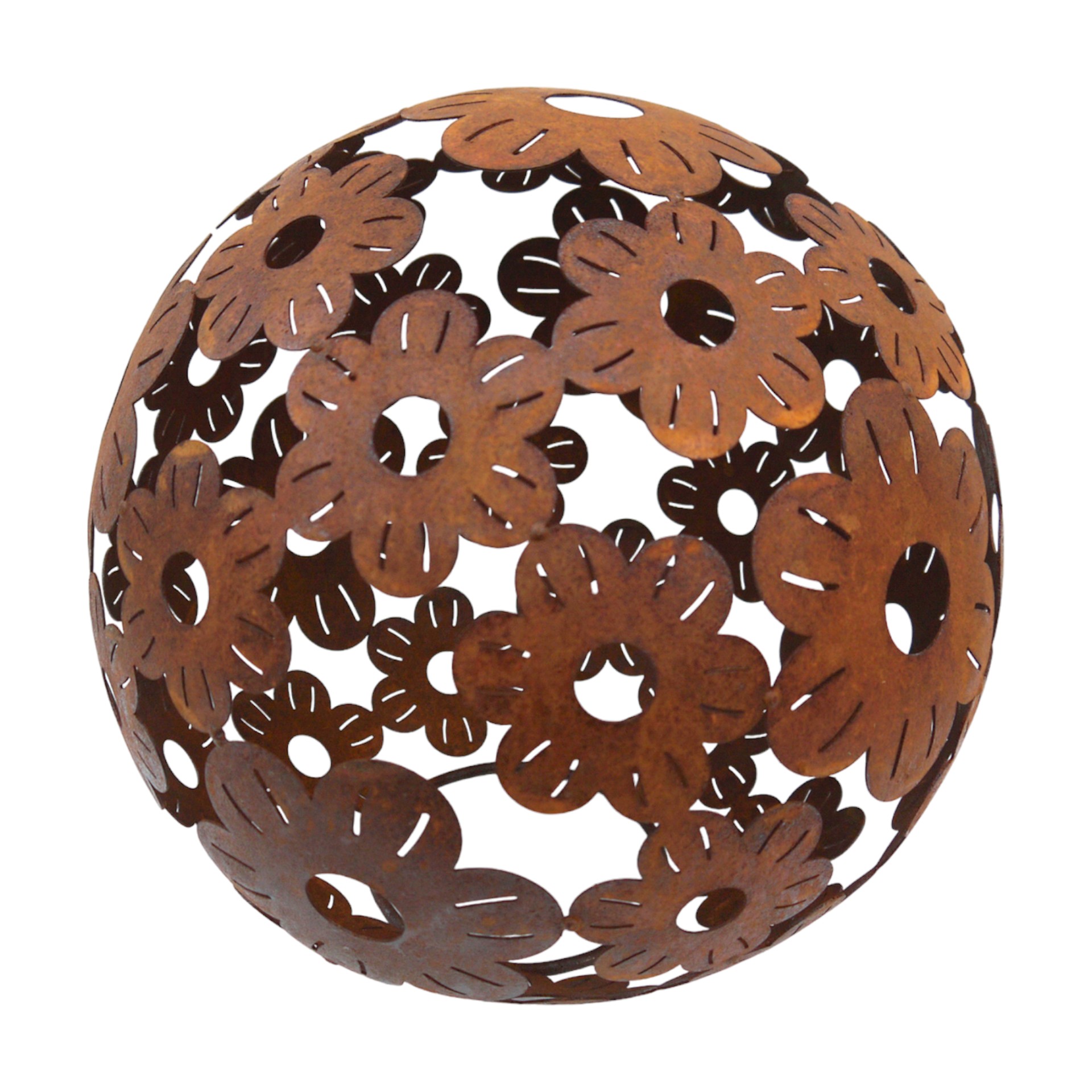 Kugel mit Blumen ROST, d= 40 cm Darstellung von Kugel mit Blumen ROST, d= 40 cm