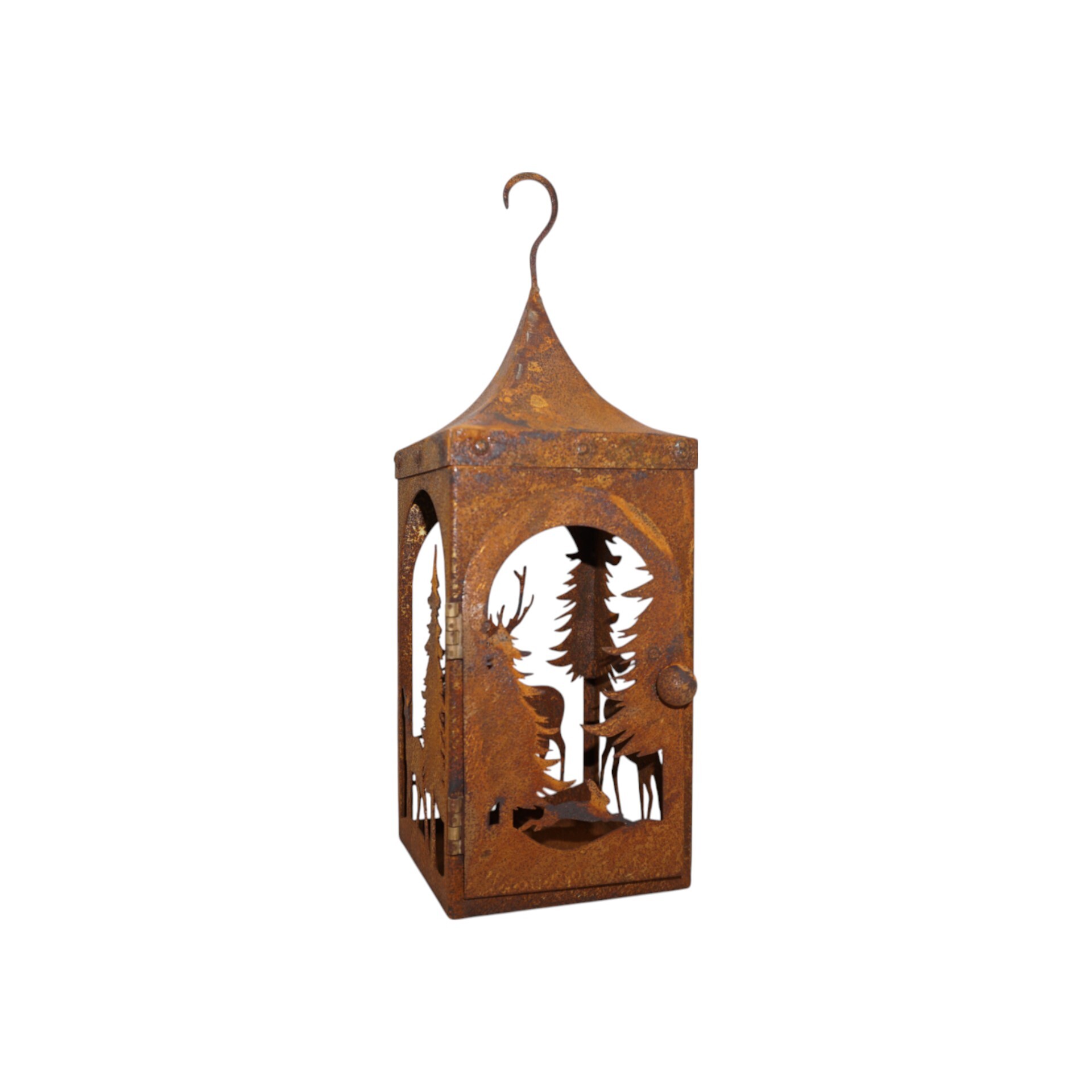 Laterne Hirsch/ Baum klein mit HakenBaum klein mit Haken Darstellung von Laterne Hirsch/ Baum klein mit HakenBaum klein mit Haken