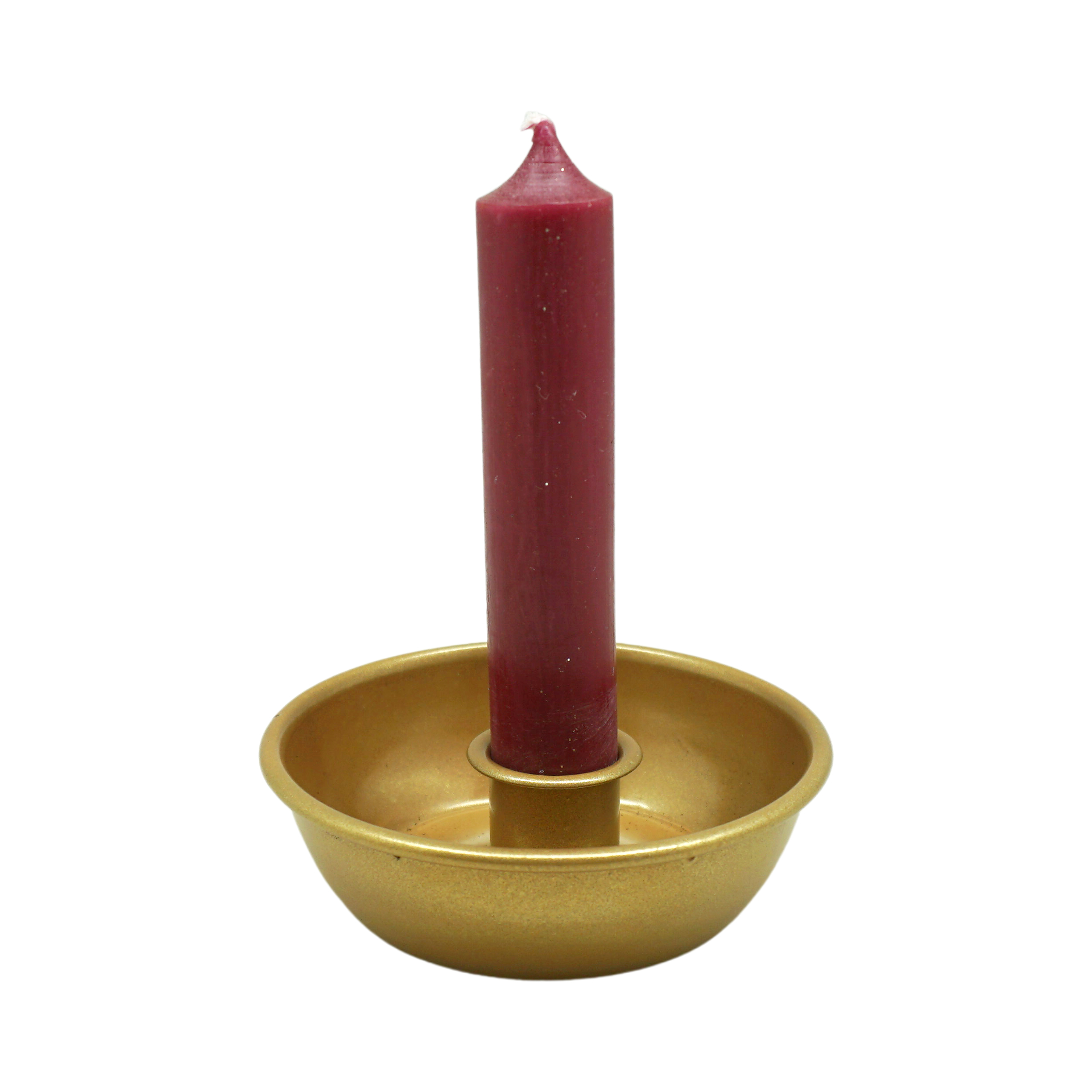 Darstellung von Teller flach gold  klein