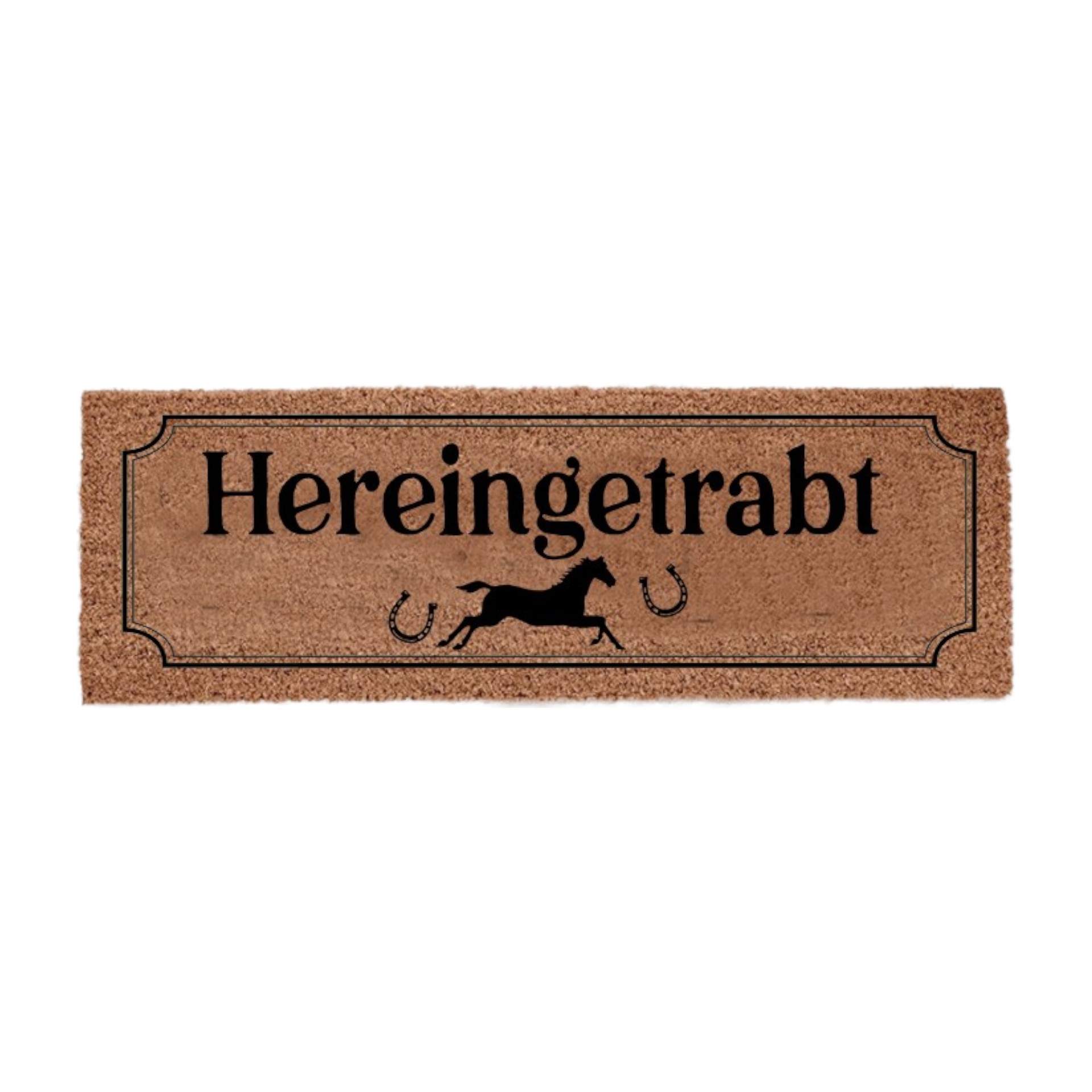 Darstellung von RP Fußmatte Hereingetrabt klein