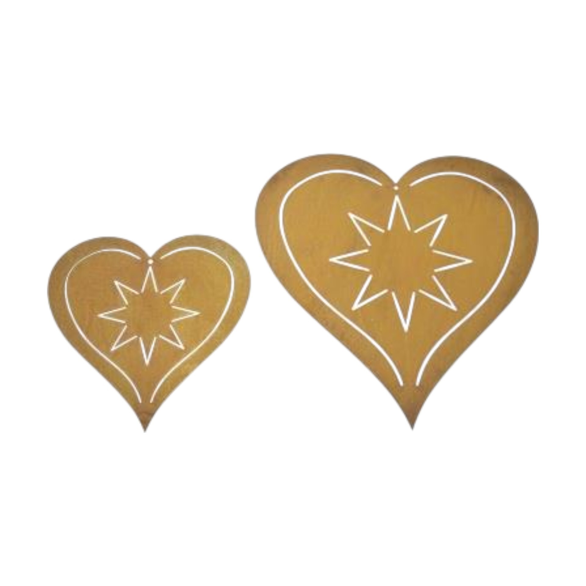 Herz gross mit Stern 31x30 cm Darstellung von Herz gross mit Stern 31x30 cm