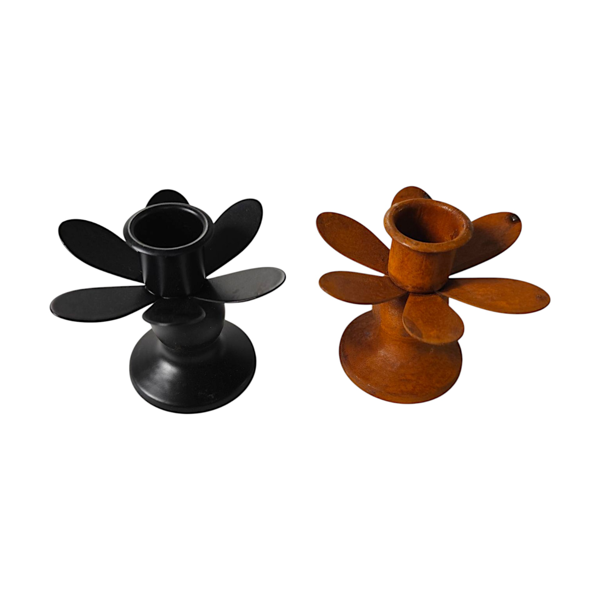 Kerzenh. a. Fuss Libelle schwarz matt Darstellung von Kerzenh. a. Fuss Libelle schwarz matt