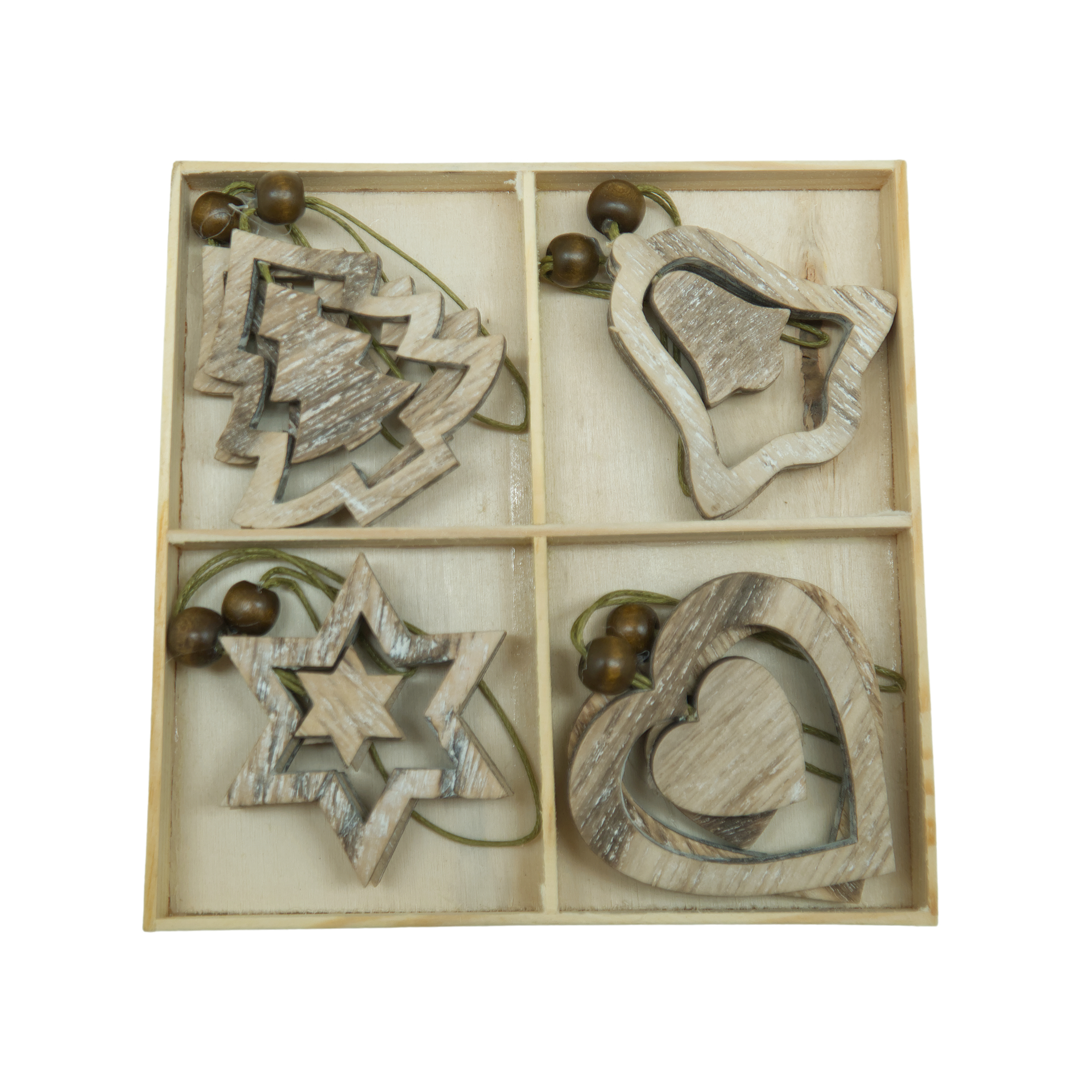 Darstellung von RP Holzbox Herz/Stern/Glocke/Tanne