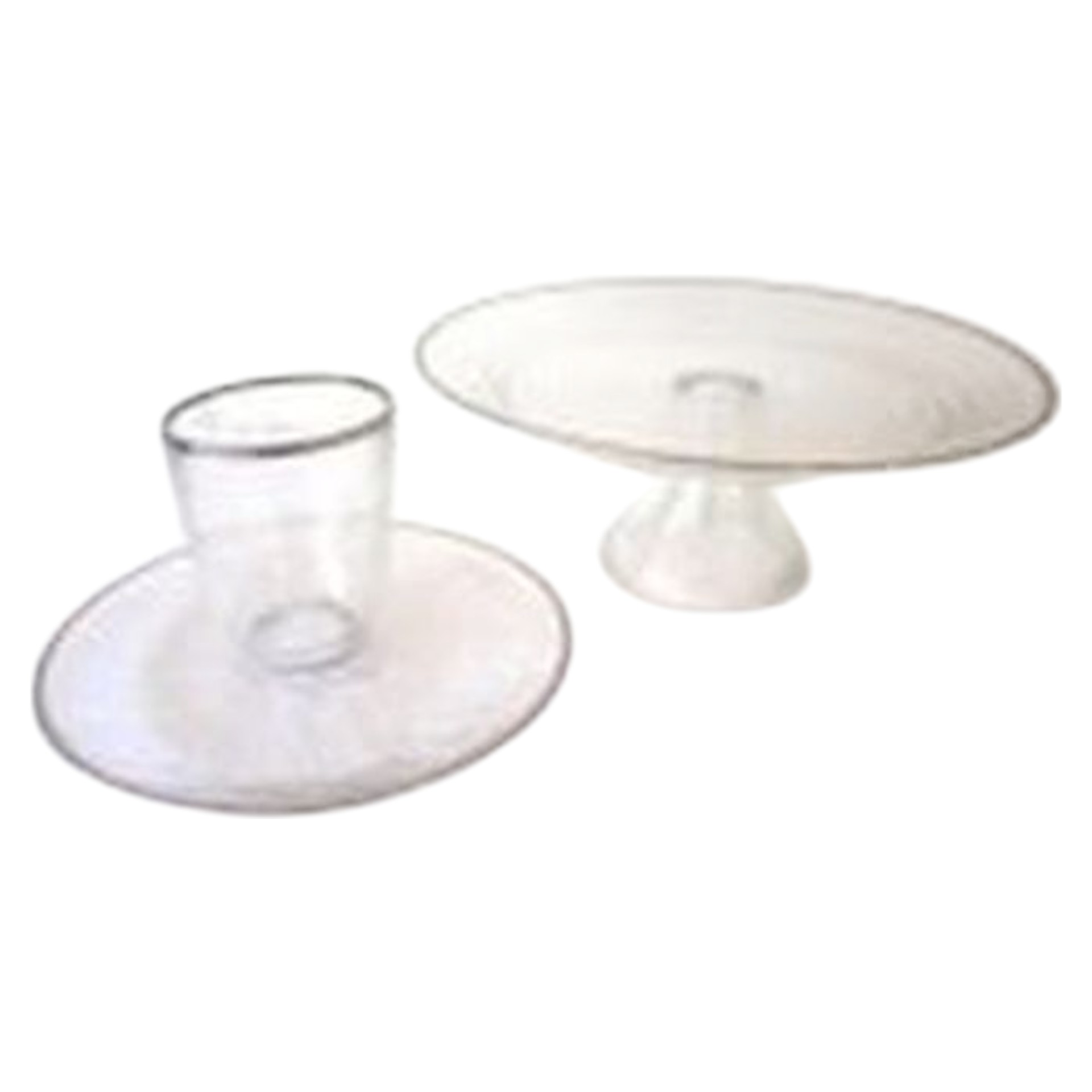 RP Glasteller mit Silberrand gross Darstellung von RP Glasteller mit Silberrand gross