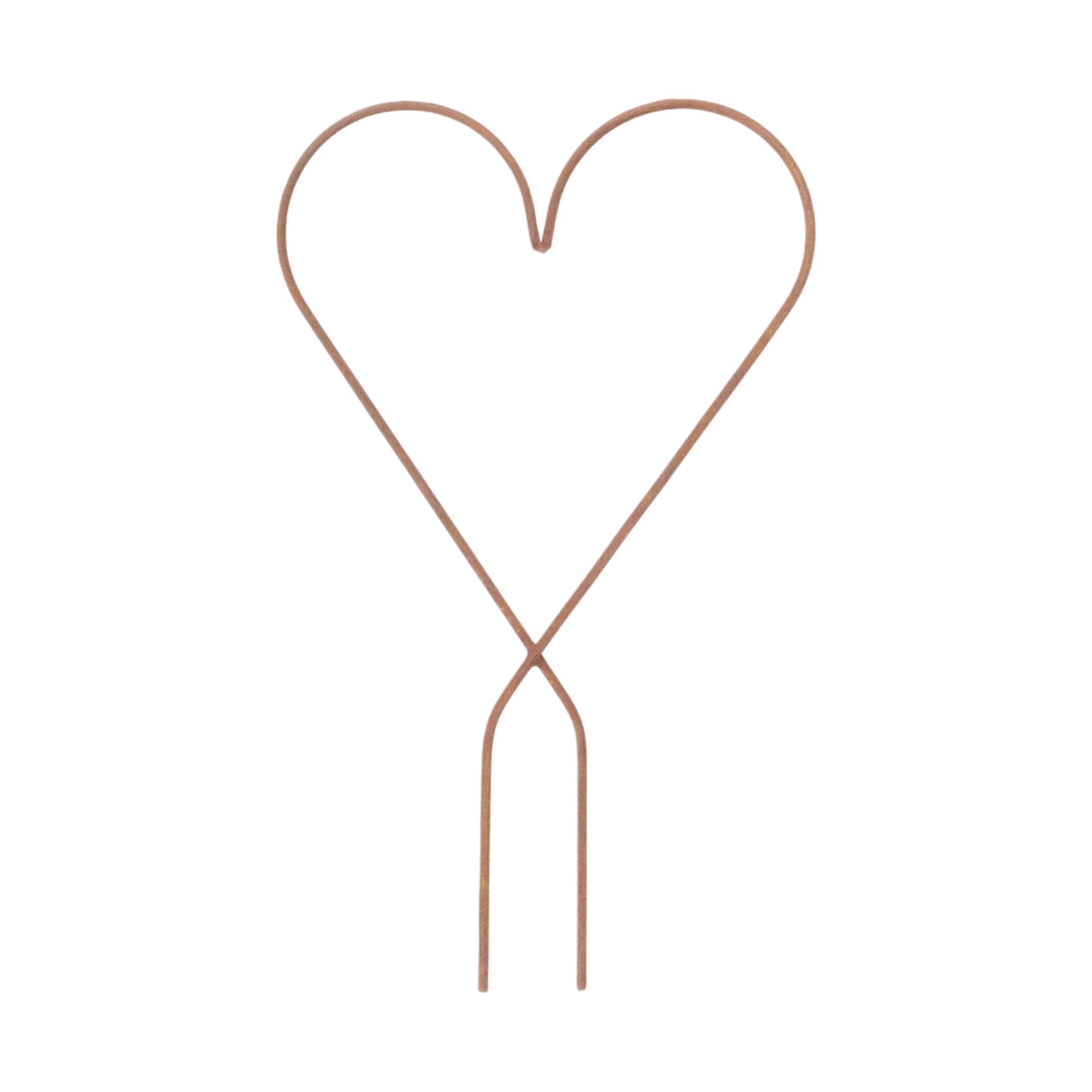 Darstellung von Drahtherz klein gekreuzt