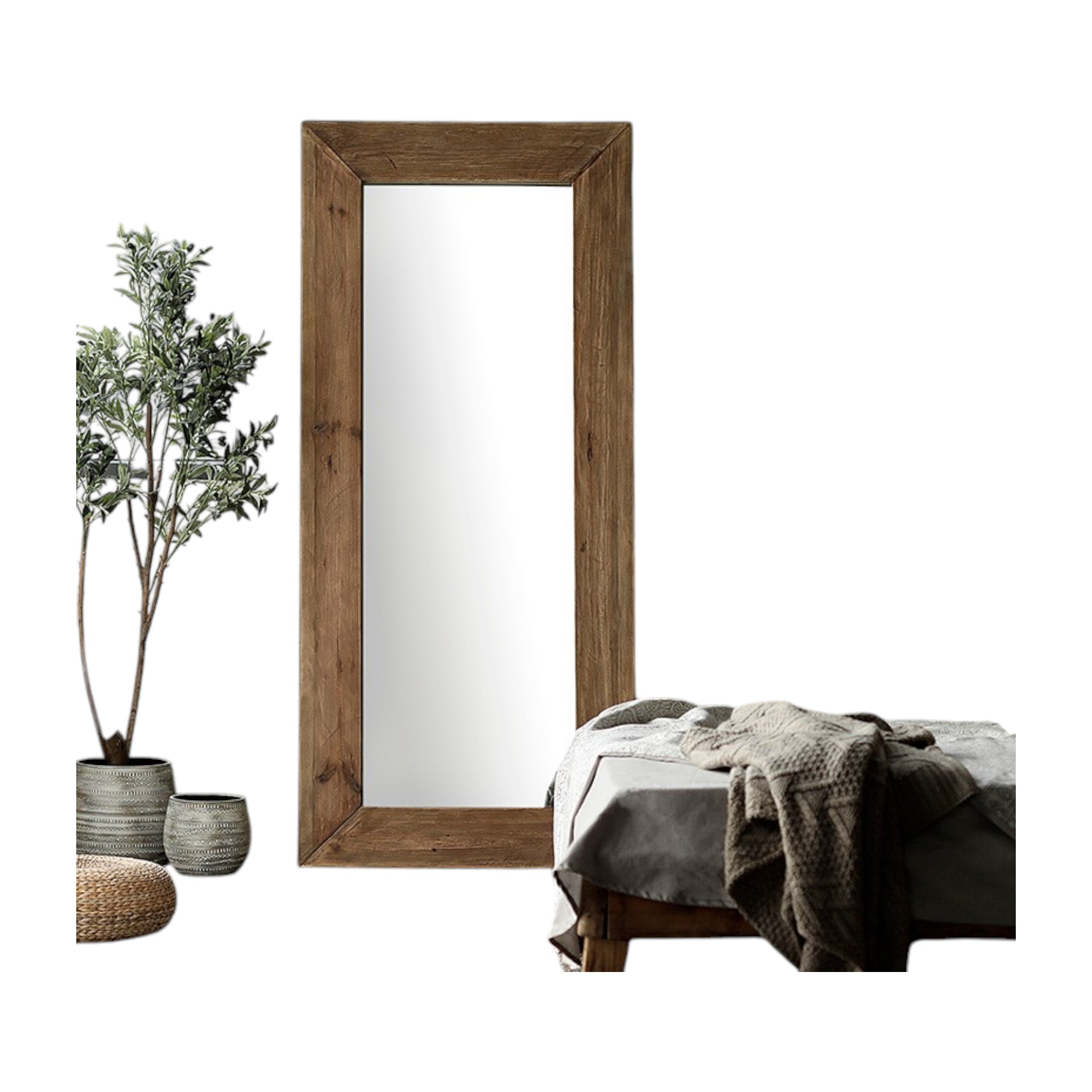 HOT Spiegel mit Aufhängung recycling Pinie Darstellung von HOT Spiegel mit Aufhängung recycling Pinie