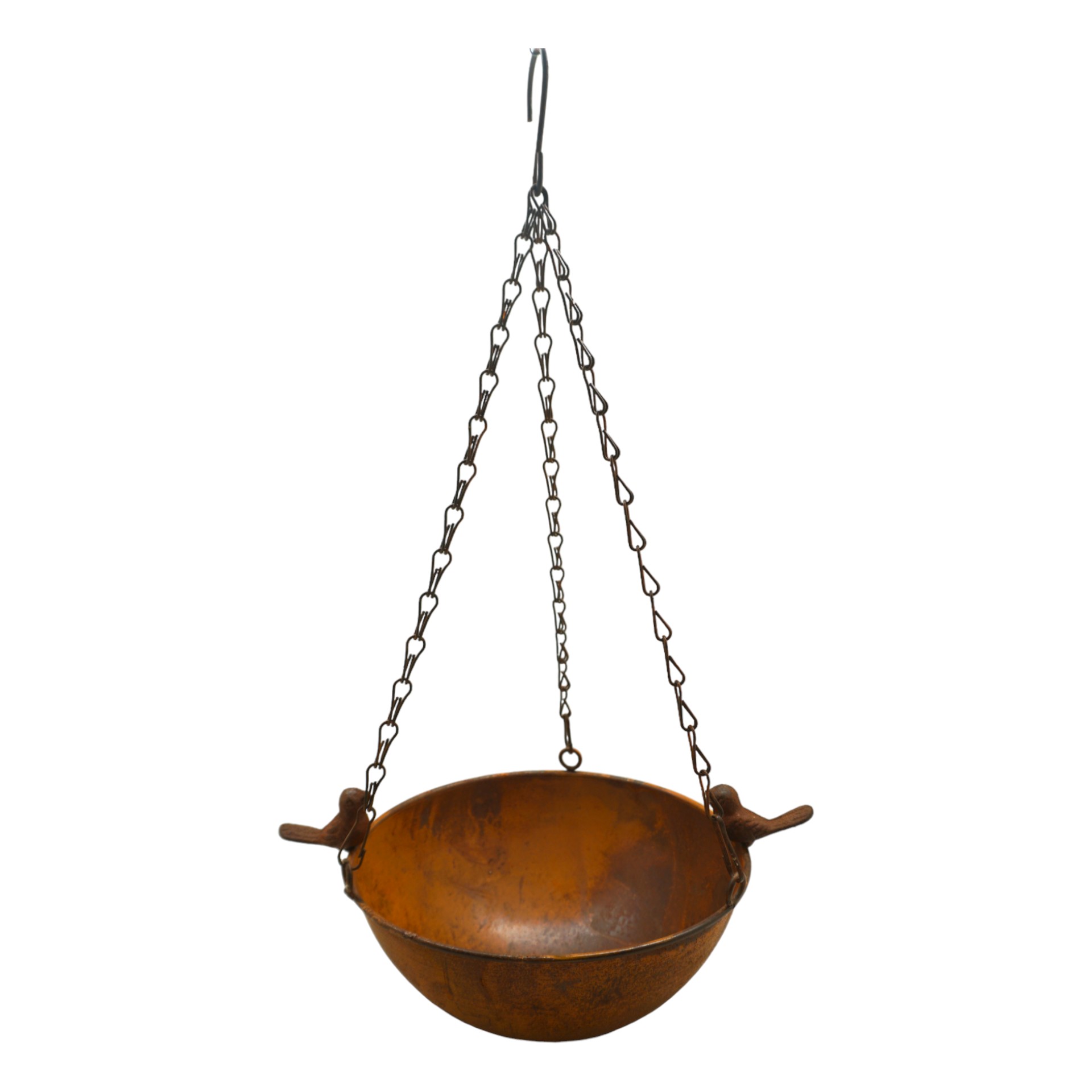 Rusty Dekoschale z. Hängen m. Vögel gross Darstellung von Rusty Dekoschale z. Hängen m. Vögel gross