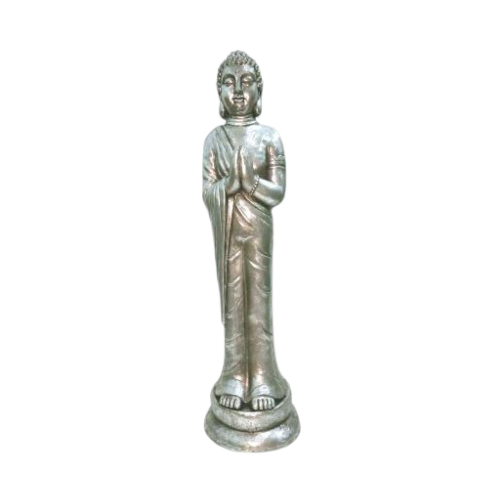 Darstellung von RP stehender Buddha silber schlank