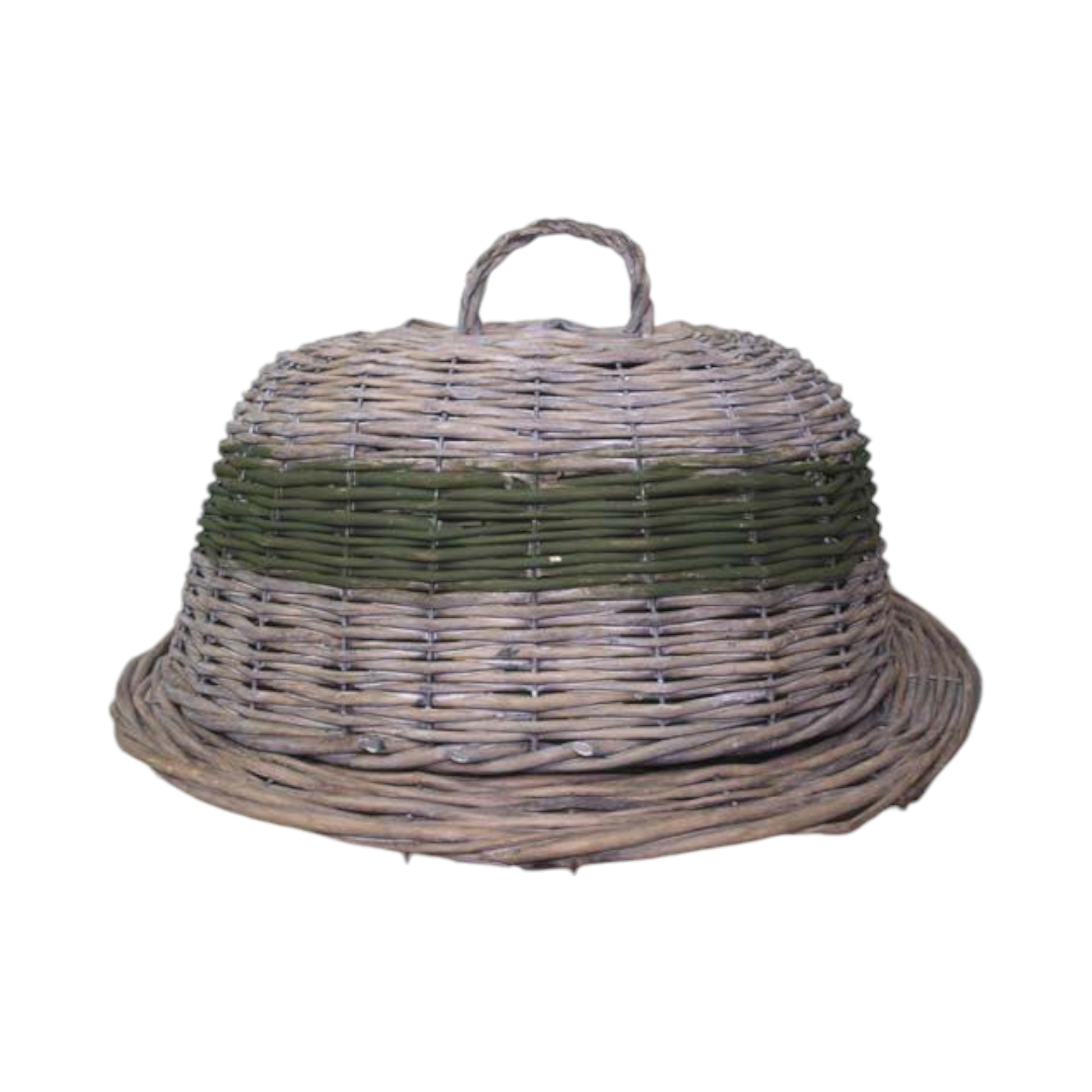 RP Obstschale mit Deckel grüne Borte Darstellung von RP Obstschale mit Deckel grüne Borte