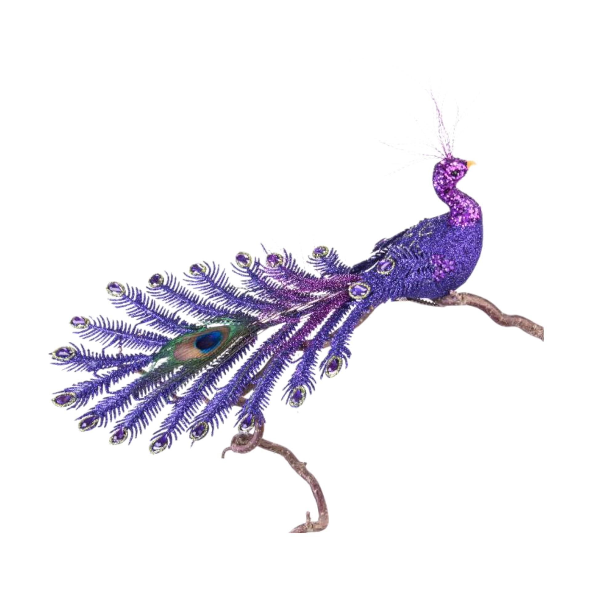 Darstellung von Vogel mittel purple m. Clip l= 30 cm