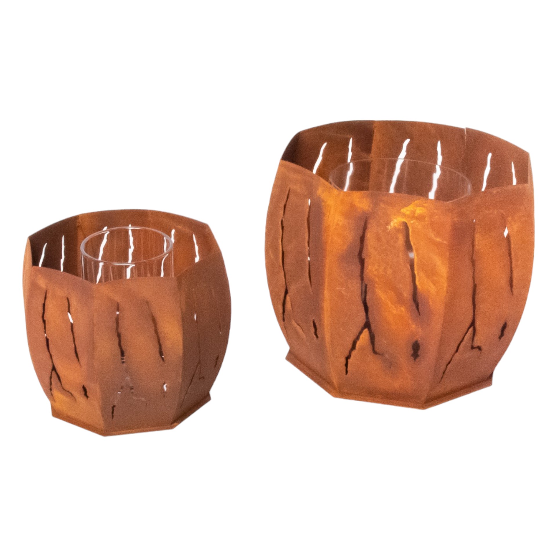 RP eckiges Windlicht mit Risse gross inkl. Glas Darstellung von RP eckiges Windlicht mit Risse gross inkl. Glas