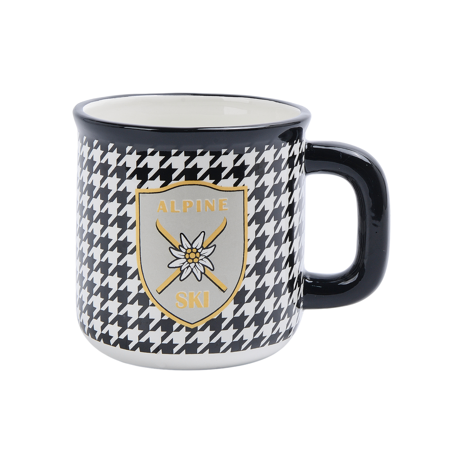 Darstellung von Edelweiss Tasse schwarzweiss
