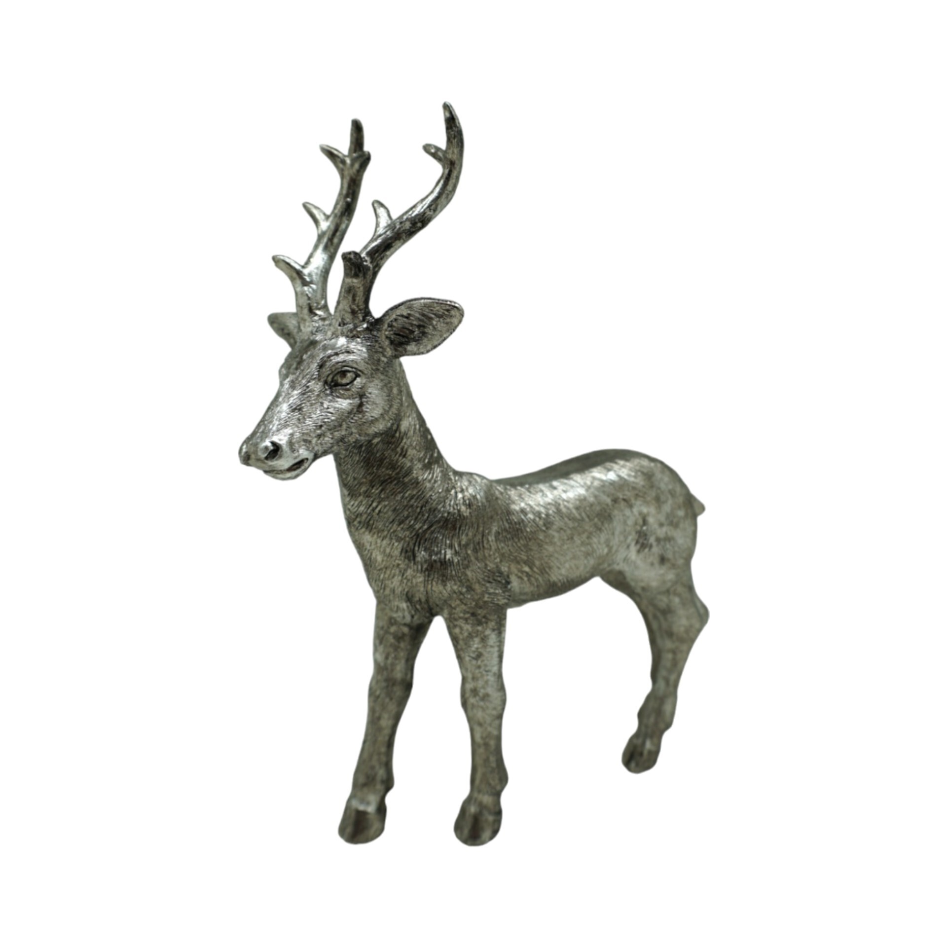 Darstellung von stehender Hirsch klein silber