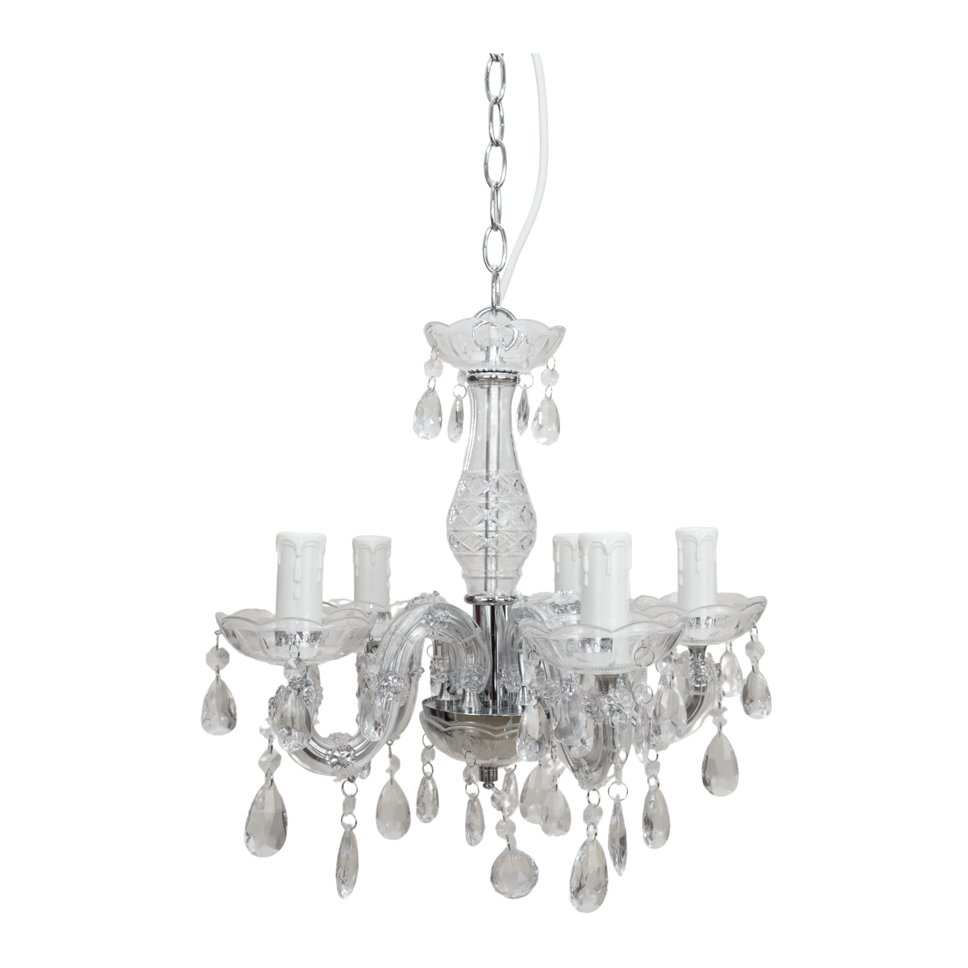 Darstellung von RP Leuchter 5 Lampen nickle plated