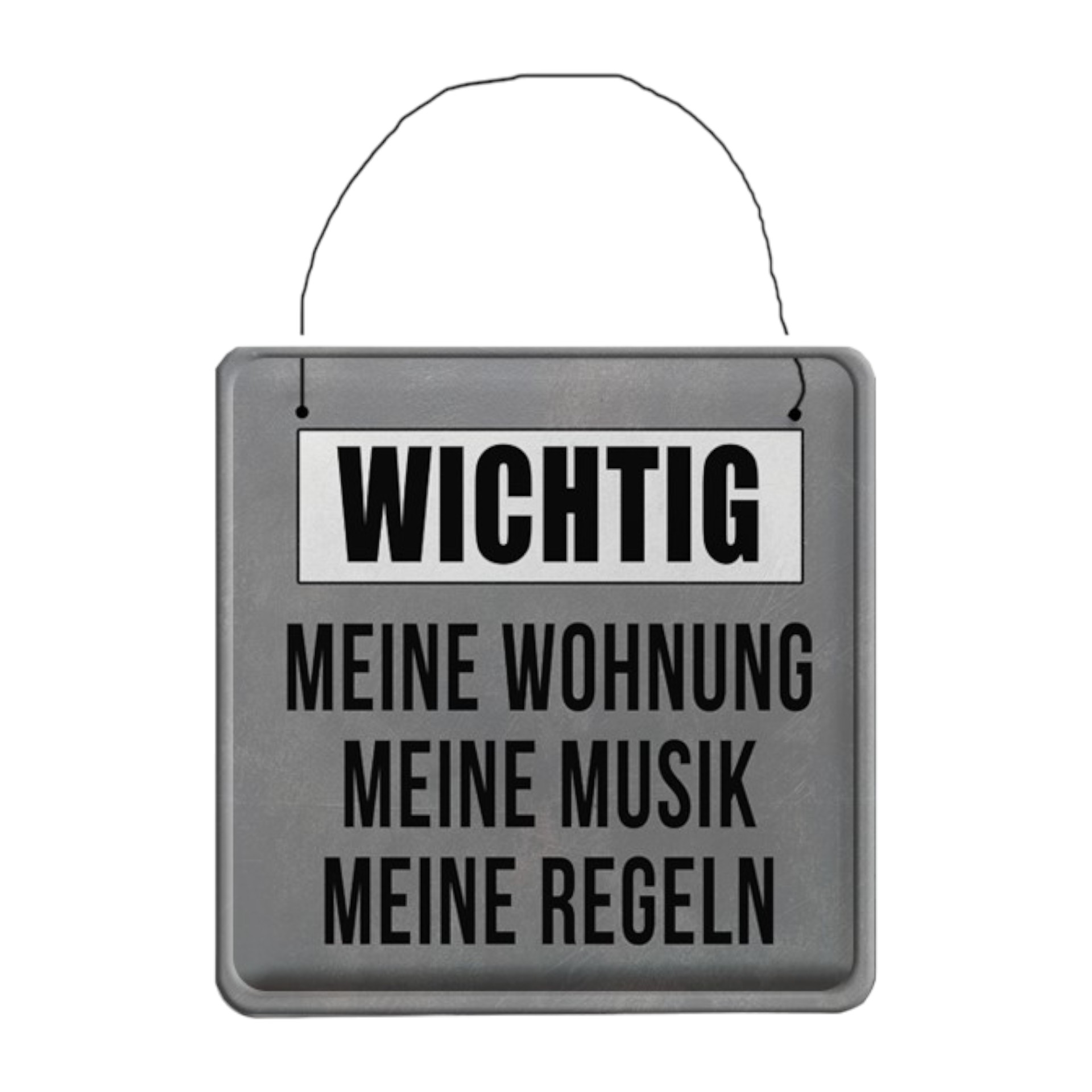 Darstellung von RP UV Schild WICHTIG, Meine Wohnung...