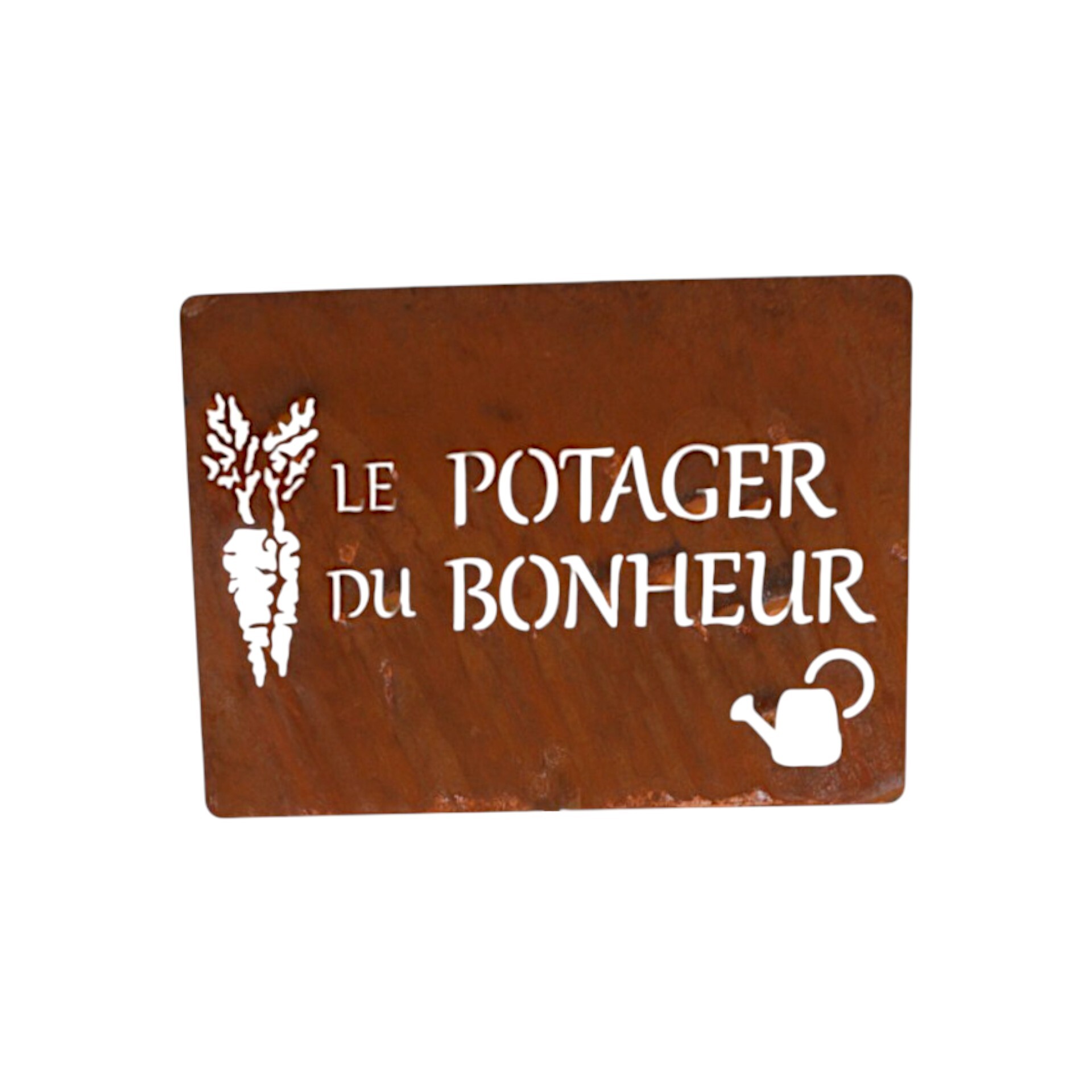 Darstellung von Plaque métallique rectangulaire Le Potager Du Bonheur