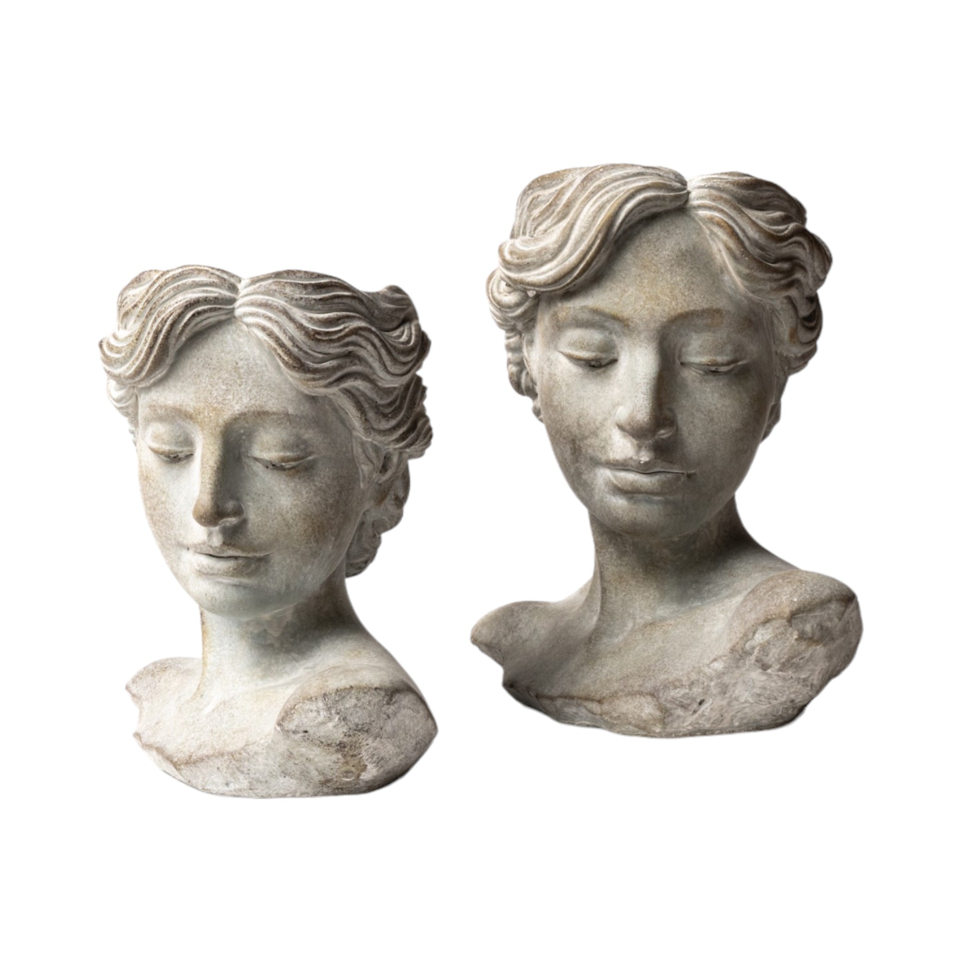 Pflanzkopf Amalia kl, Zement, 23x15,5x23 cm Darstellung von Pflanzkopf Amalia kl, Zement, 23x15,5x23 cm