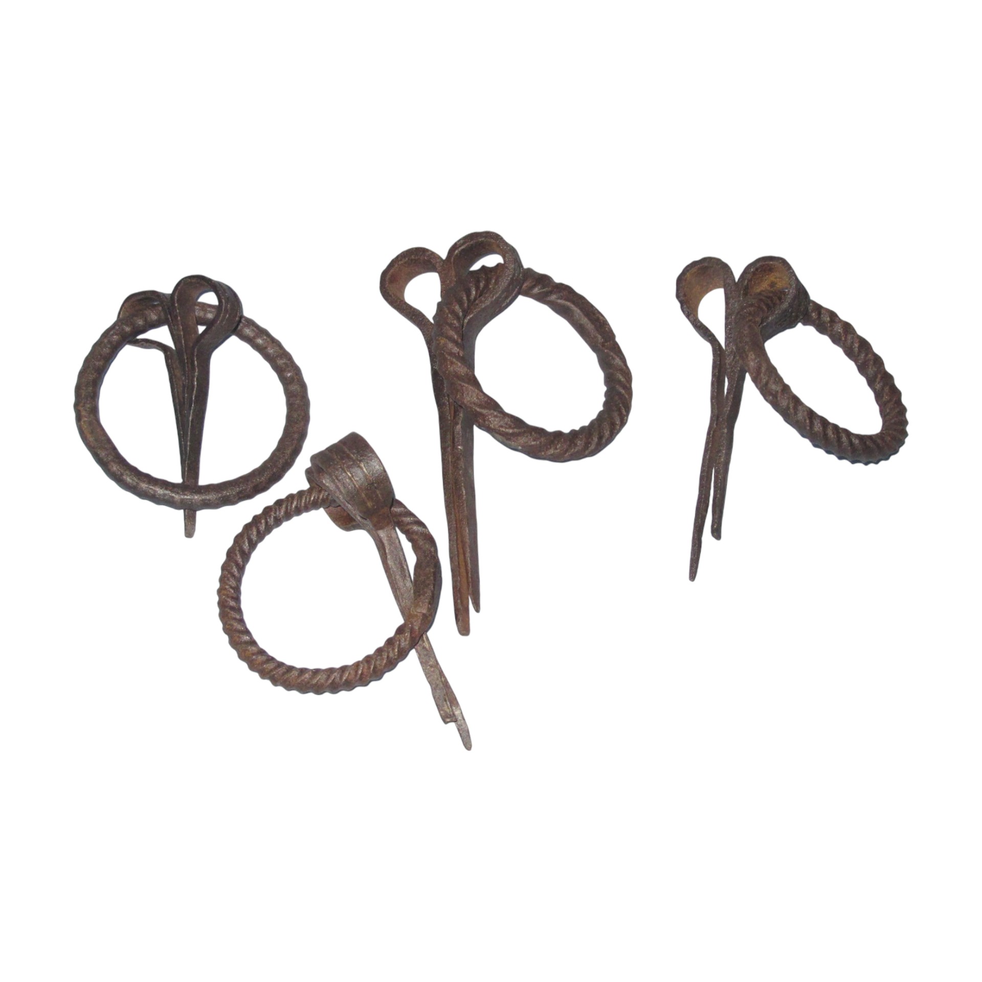 Darstellung von RP Türklopfer/ Ring mit Nagel, l= 12, d= 9 cm