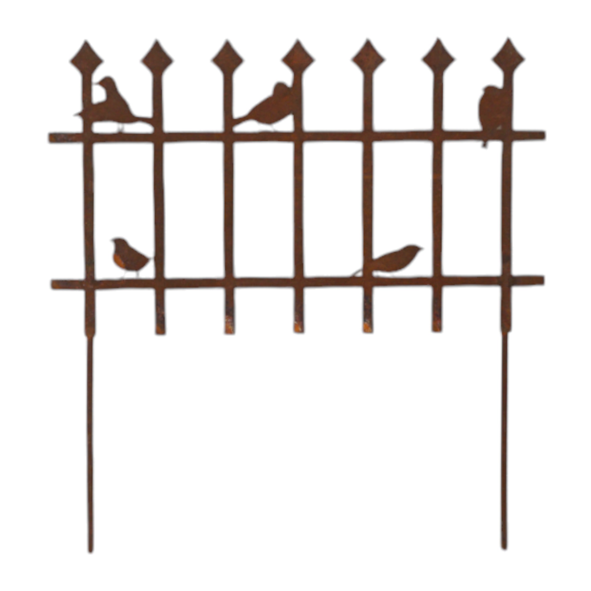 Zaunstecker mit Vögel Darstellung von Zaunstecker mit Vögel