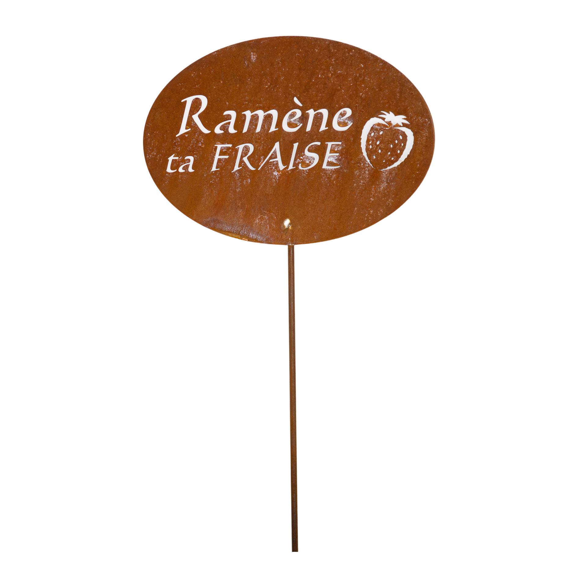 Darstellung von Tafel oval auf Stab Ramene ca Fraise