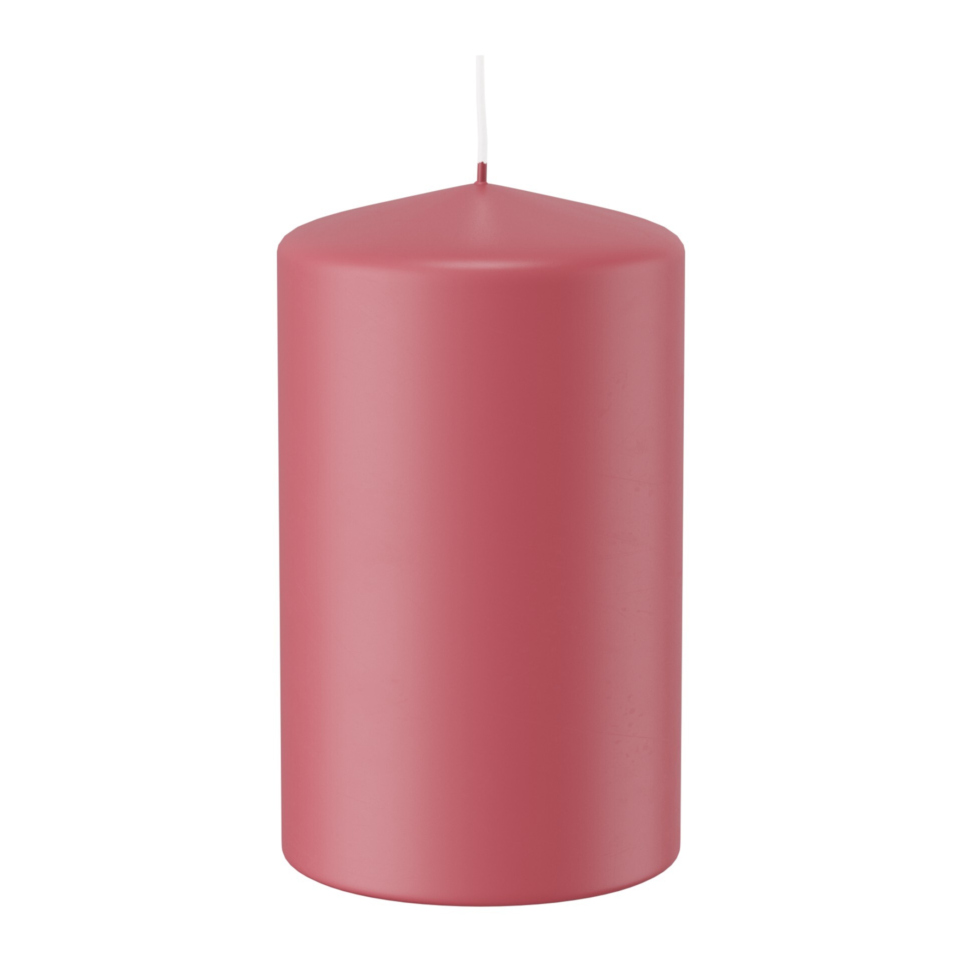 Darstellung von Stumpen Kerze 60x38 ohne CELLO ERDBEERROSA