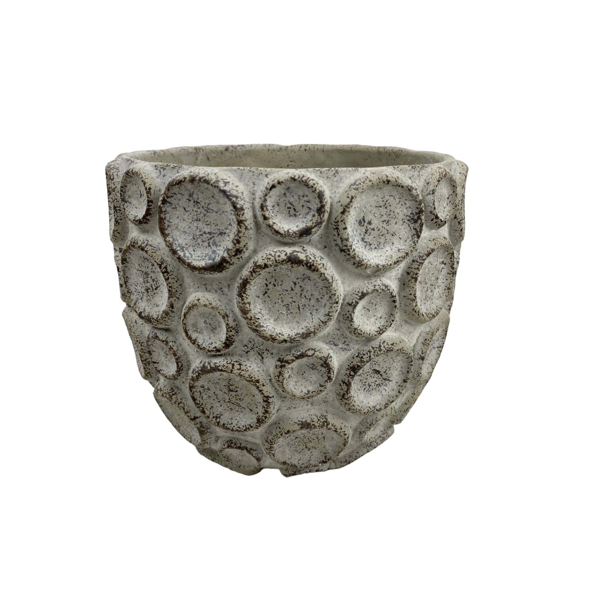 Topf m. Ringe riesig grau Darstellung von Topf m. Ringe riesig grau