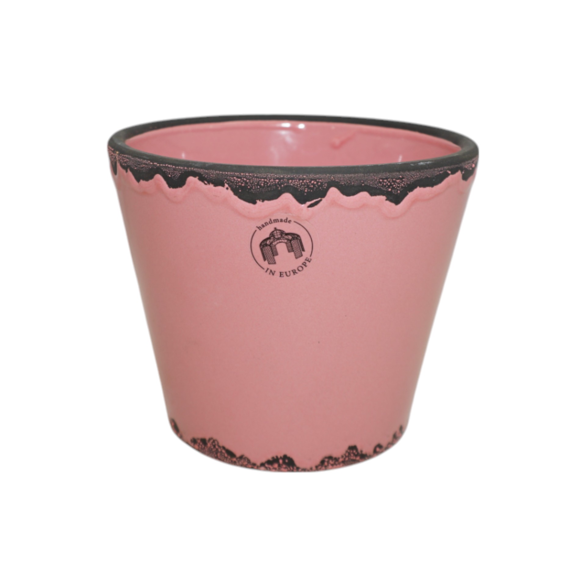 Topf Flora ROSA DUNKEL 10x8,5 cm Darstellung von Topf Flora ROSA DUNKEL 10x8,5 cm