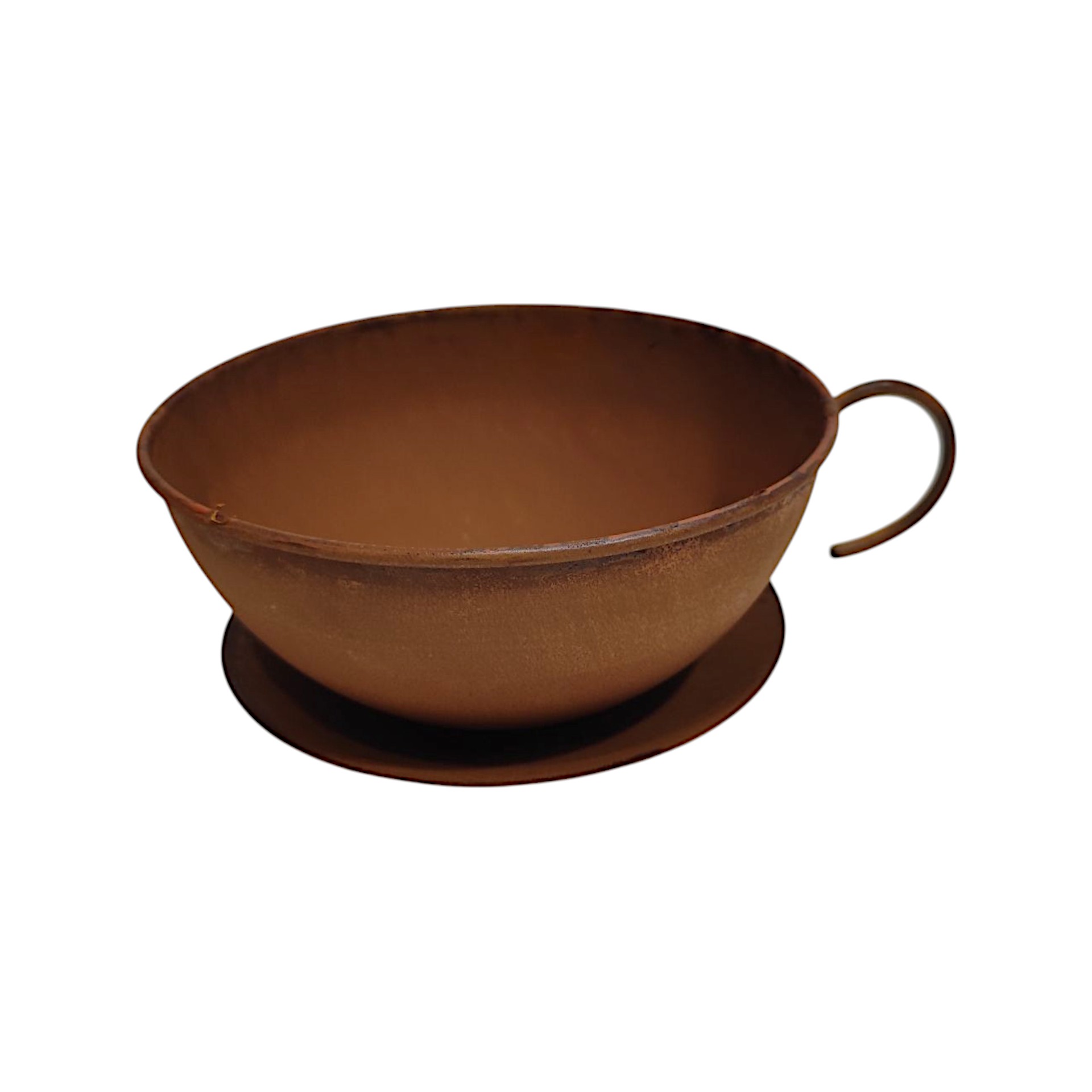 Darstellung von Tasse a. Fuss rost klein
