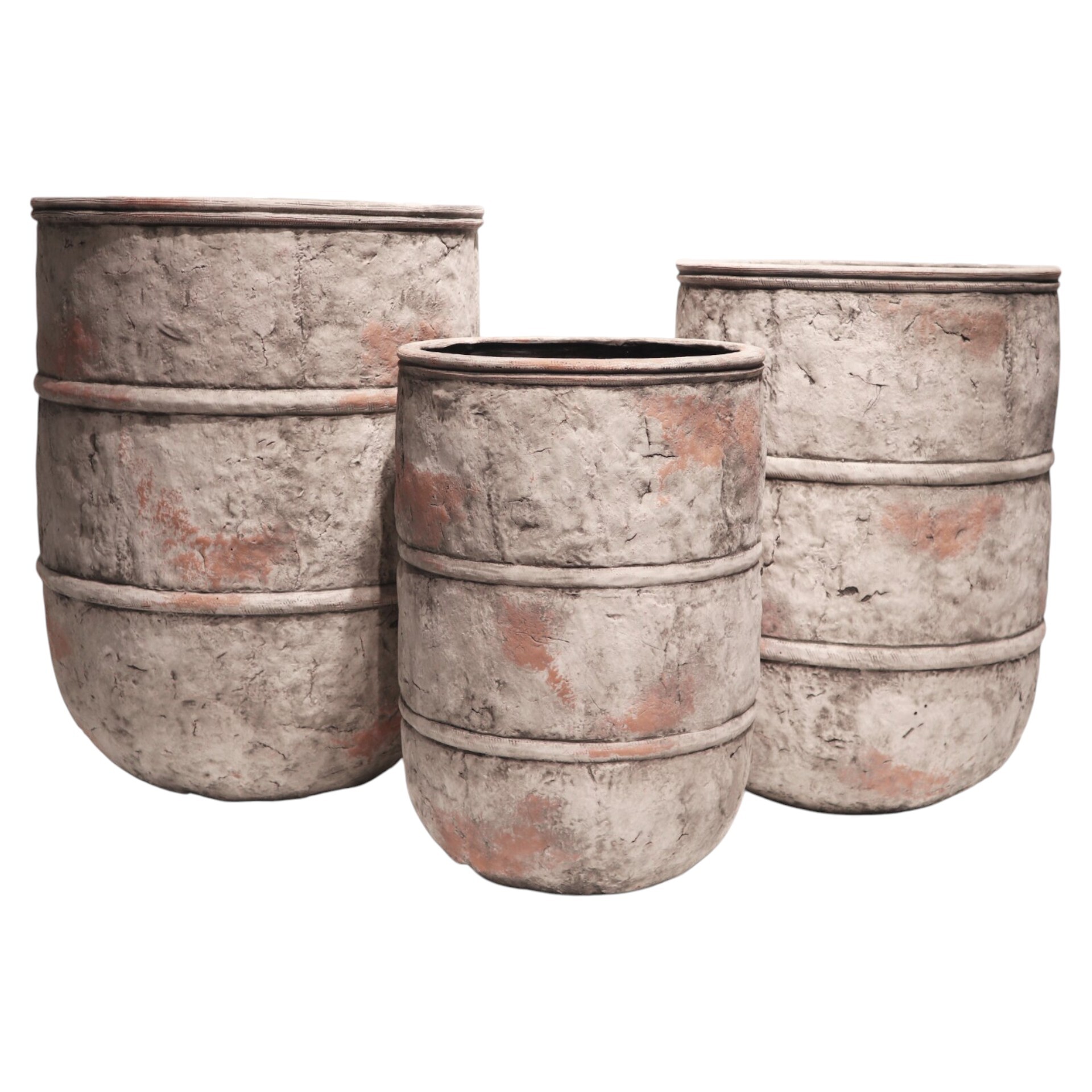 Darstellung von Zementtöpfe 3tlg. terra mamba hoch gerade
