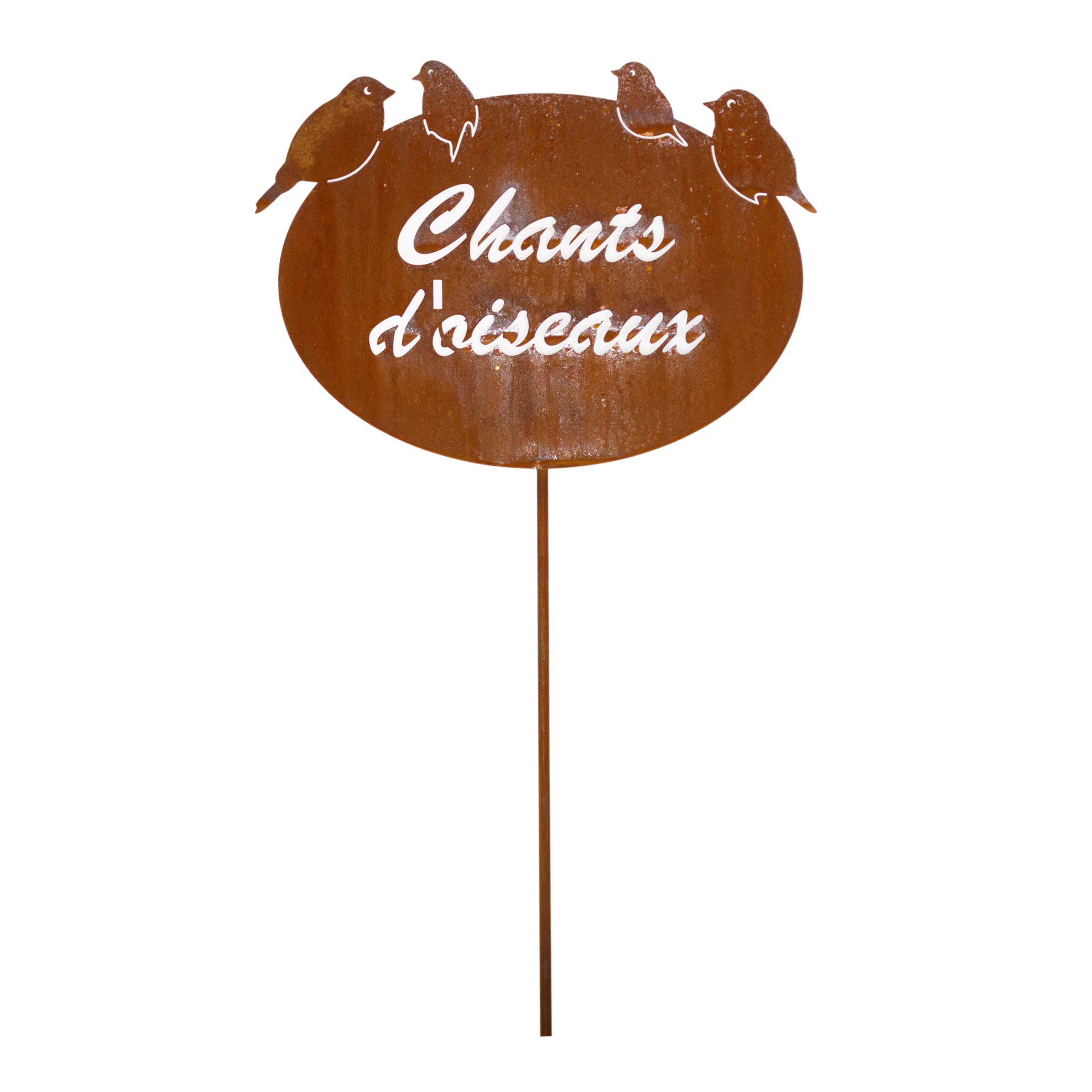 Darstellung von ovale Tafel auf Stab 4 Vögel, Chants d‘oiseaux