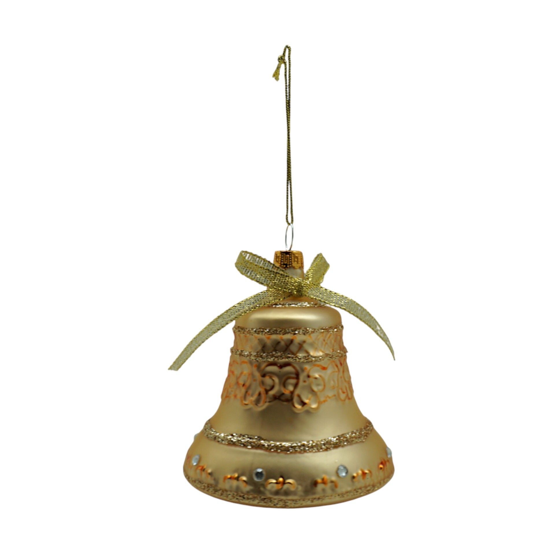 Darstellung von Glocke gold Glas